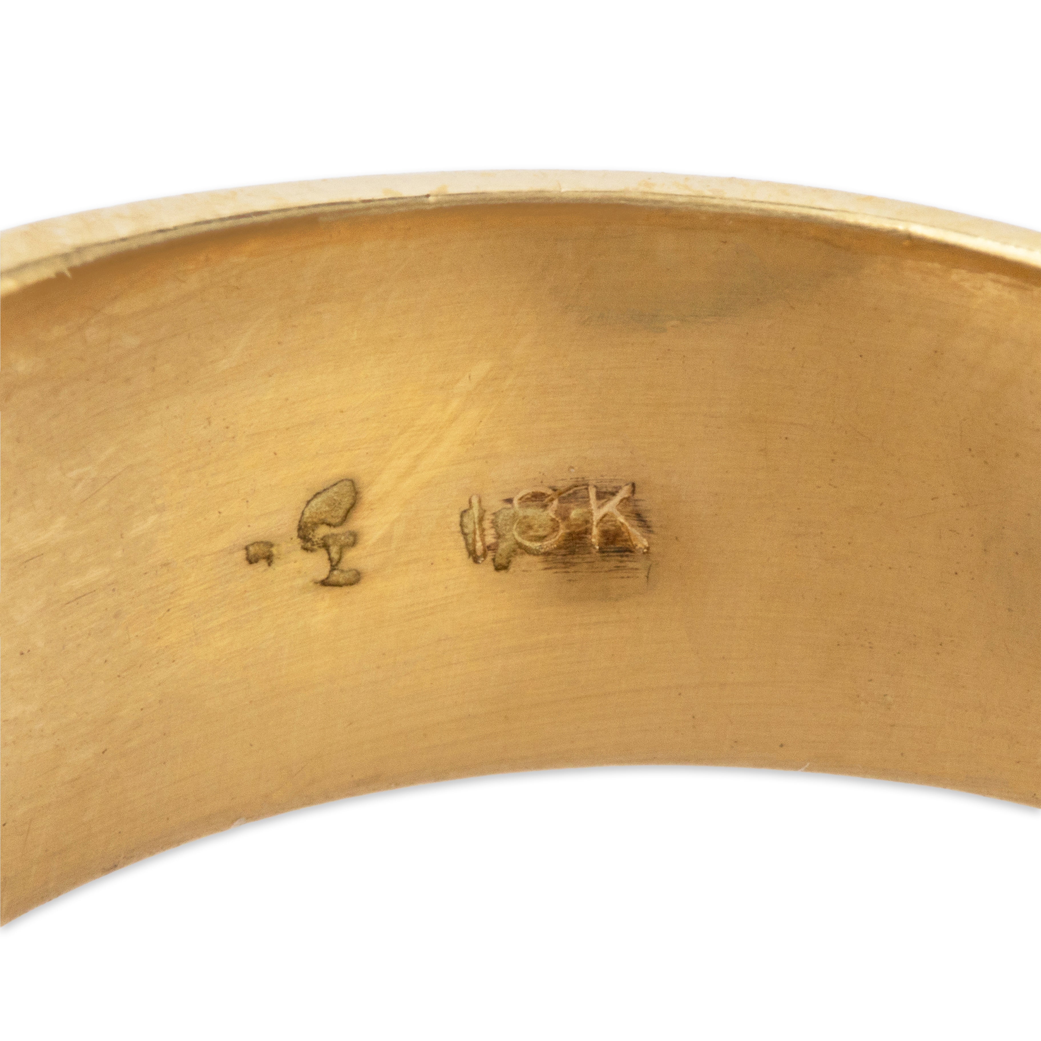 Vintage 18k Yellow Gold 1cttw Diamond Handcrafted Circular Engagement Ring 10.00、mySite、hinf8tx79