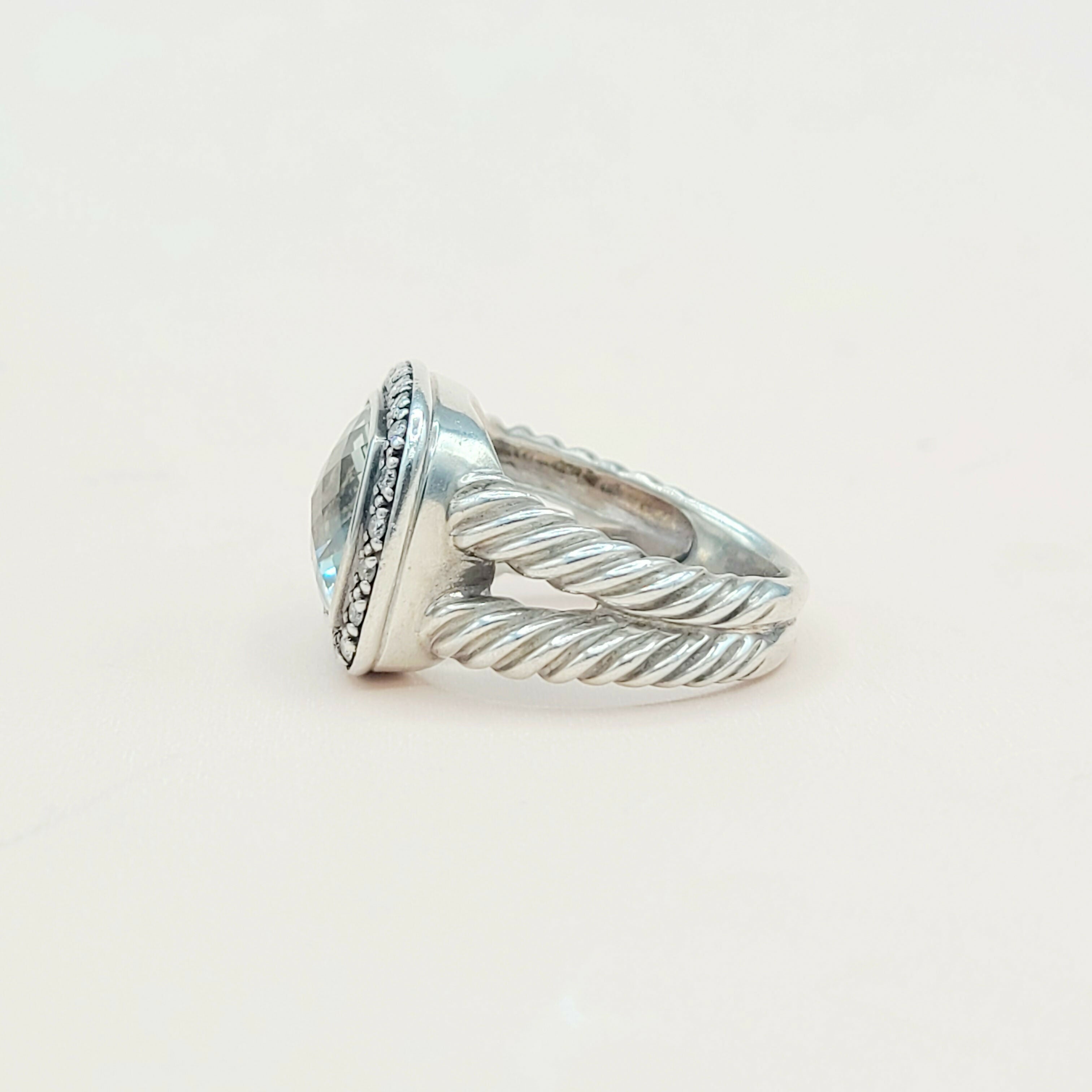 David Yurman Albion Moonlight Ice Ring 11mm Prasiolite、mySite、hinf8tx79