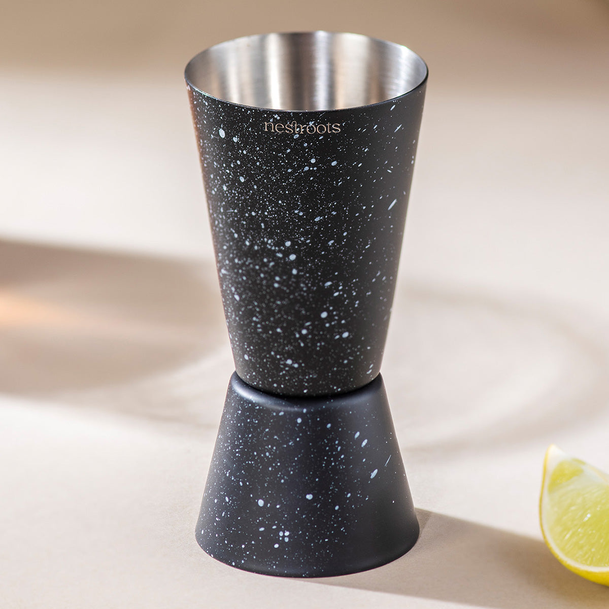 Stainless Steel Peg Measurer | Dual Sided | Black | 30 & 60 ml、mySite、camillekostekn