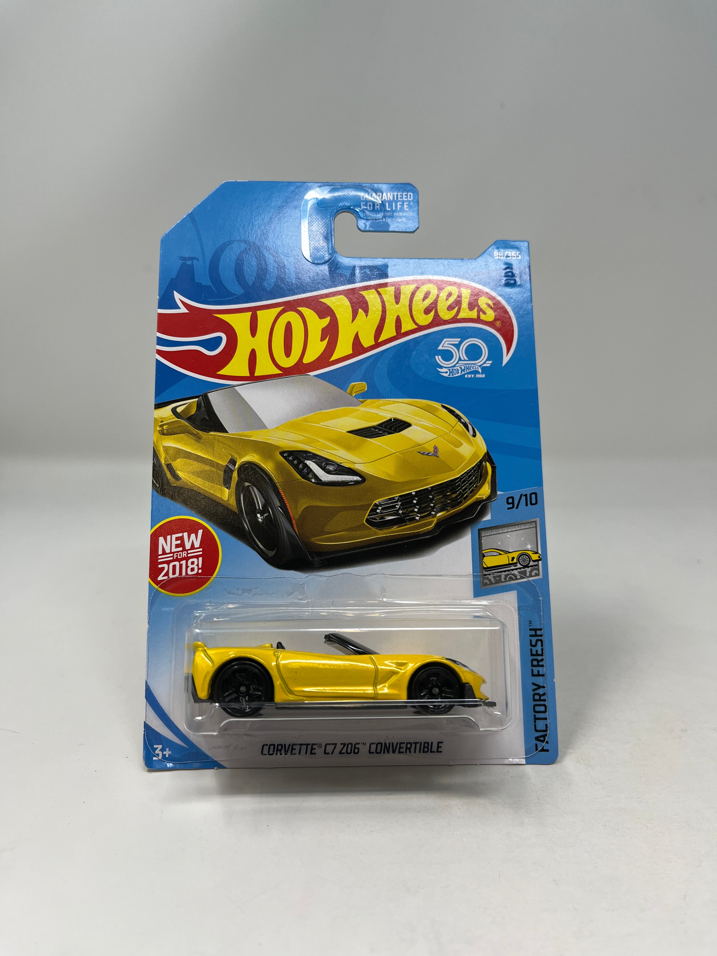 Corvette C7 Z06 #98 * 2018 Hot Wheels * Yellow、mySite、hgirdovlk