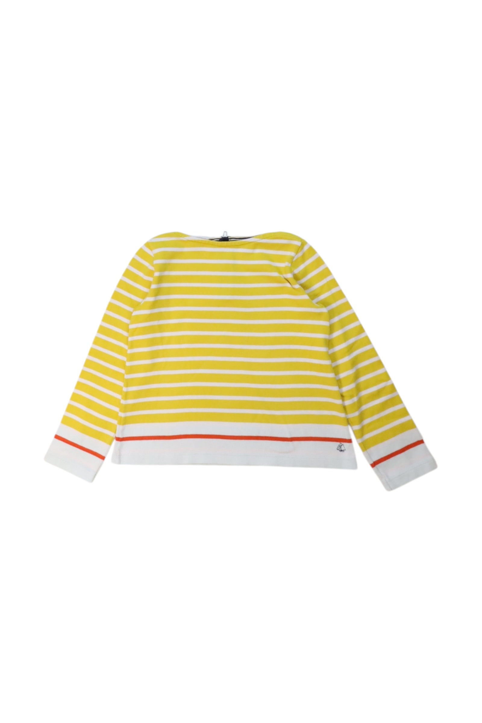 Petit Bateau Striped Long Sleeve Top, 8Y、mySite、g9winljtr