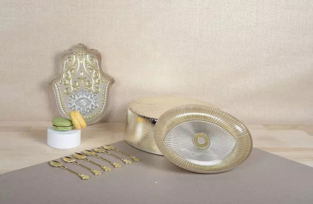 Evil Eye Oval Dish - Beige、mySite、topwebapps