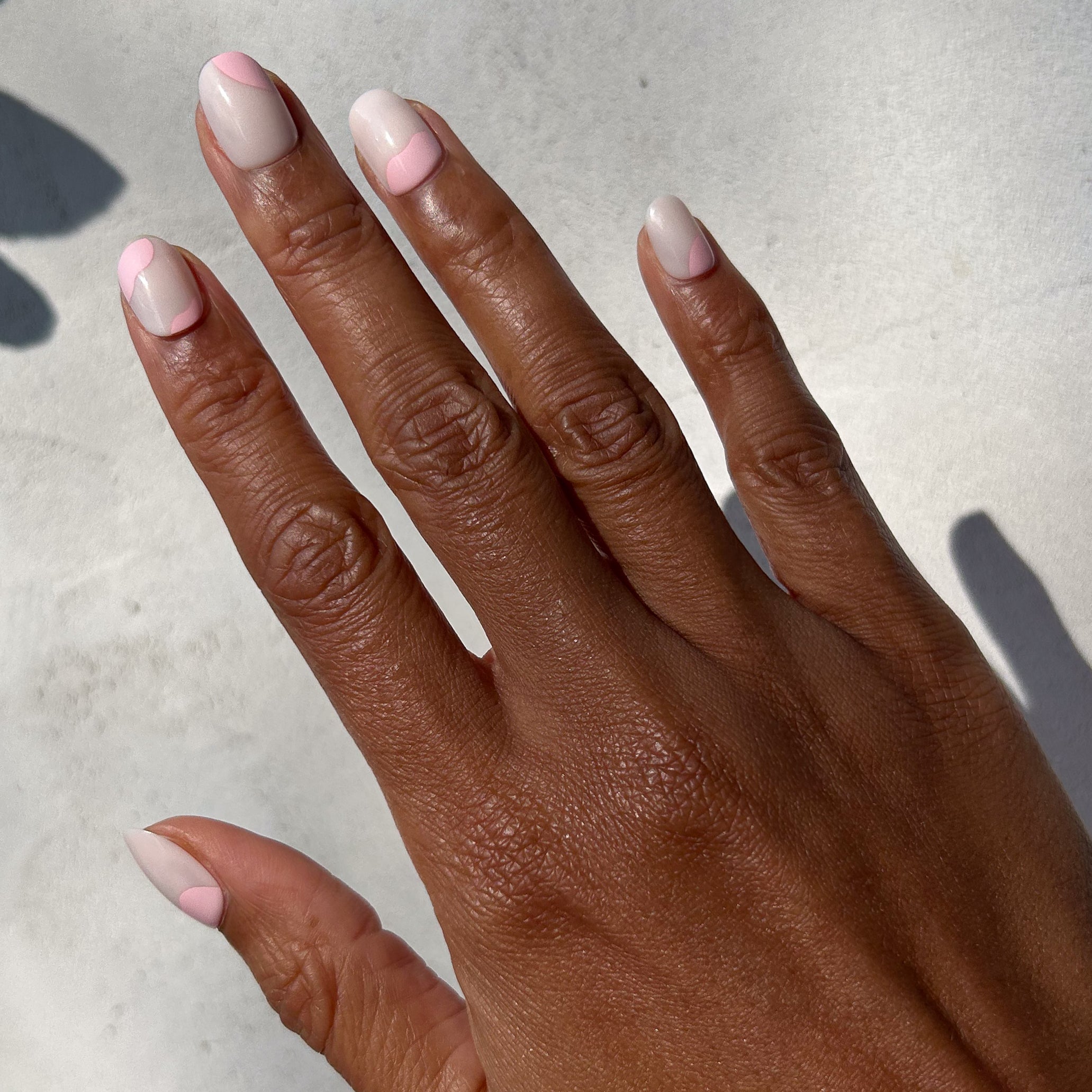 Organic Swirl | Extra Short | Round - Tab Press-On、mySite、solidvoid