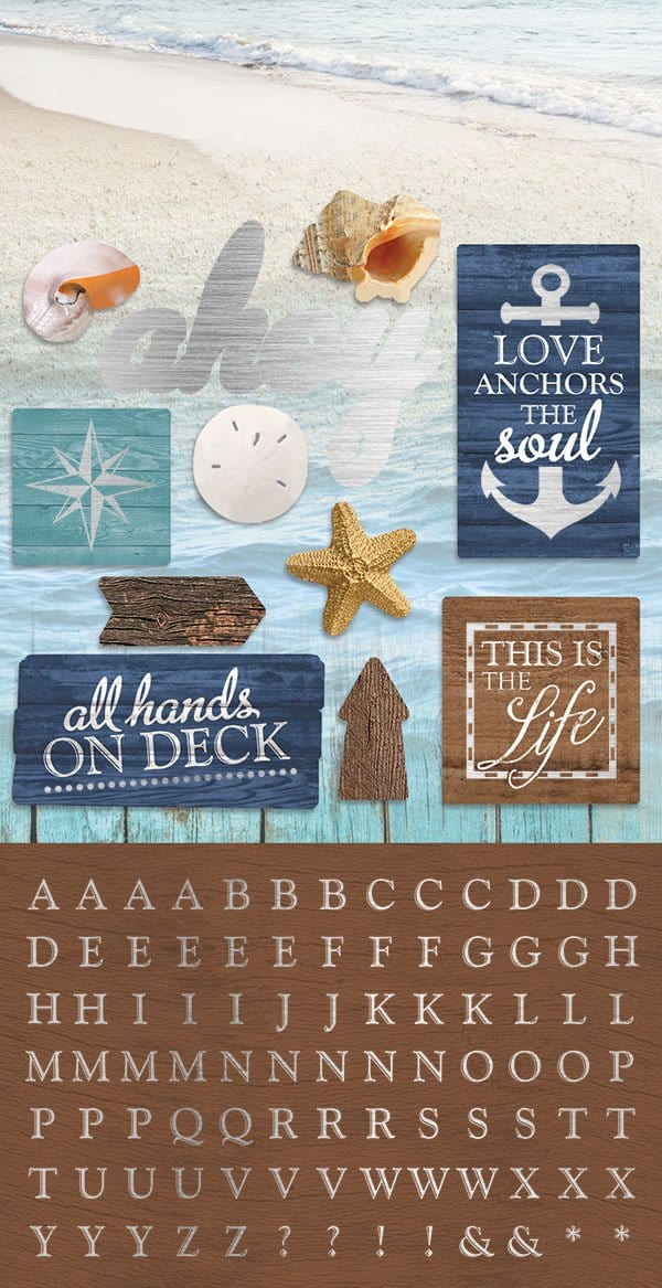 Scrapbook Stickers - Beach Multipack、mySite、ghnorth