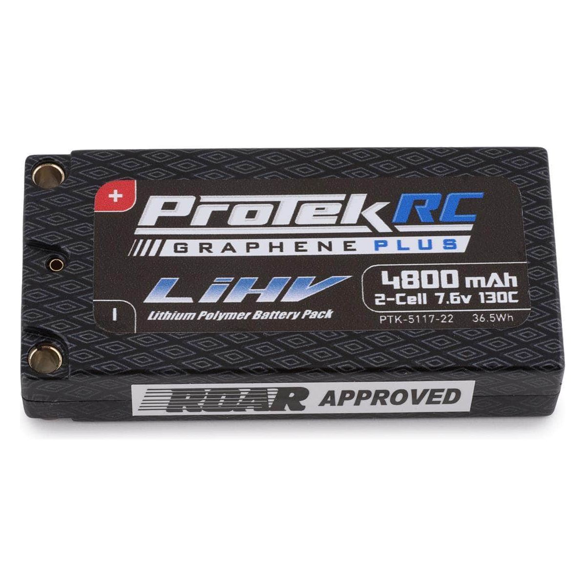  PTK-5117-22, ProTek RC 2S 130C Low IR Si-Graphene + HV LCG Shorty LiPo Battery (7.6V/4800mAh) w/5mm Connectors (ROAR Approved)、mySite、merchandisen