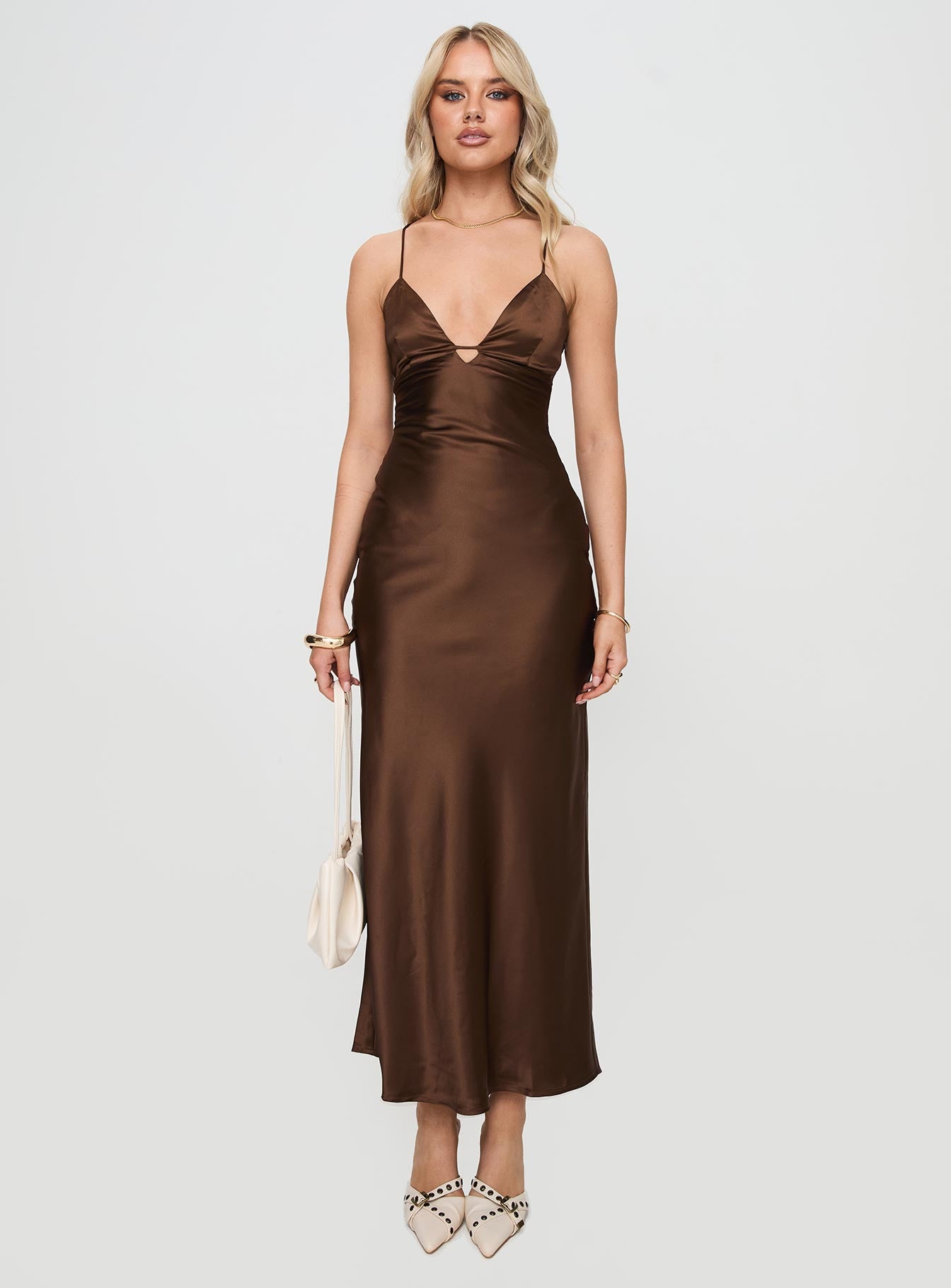 Kammie Maxi Dress Choc、mySite、solidvoid