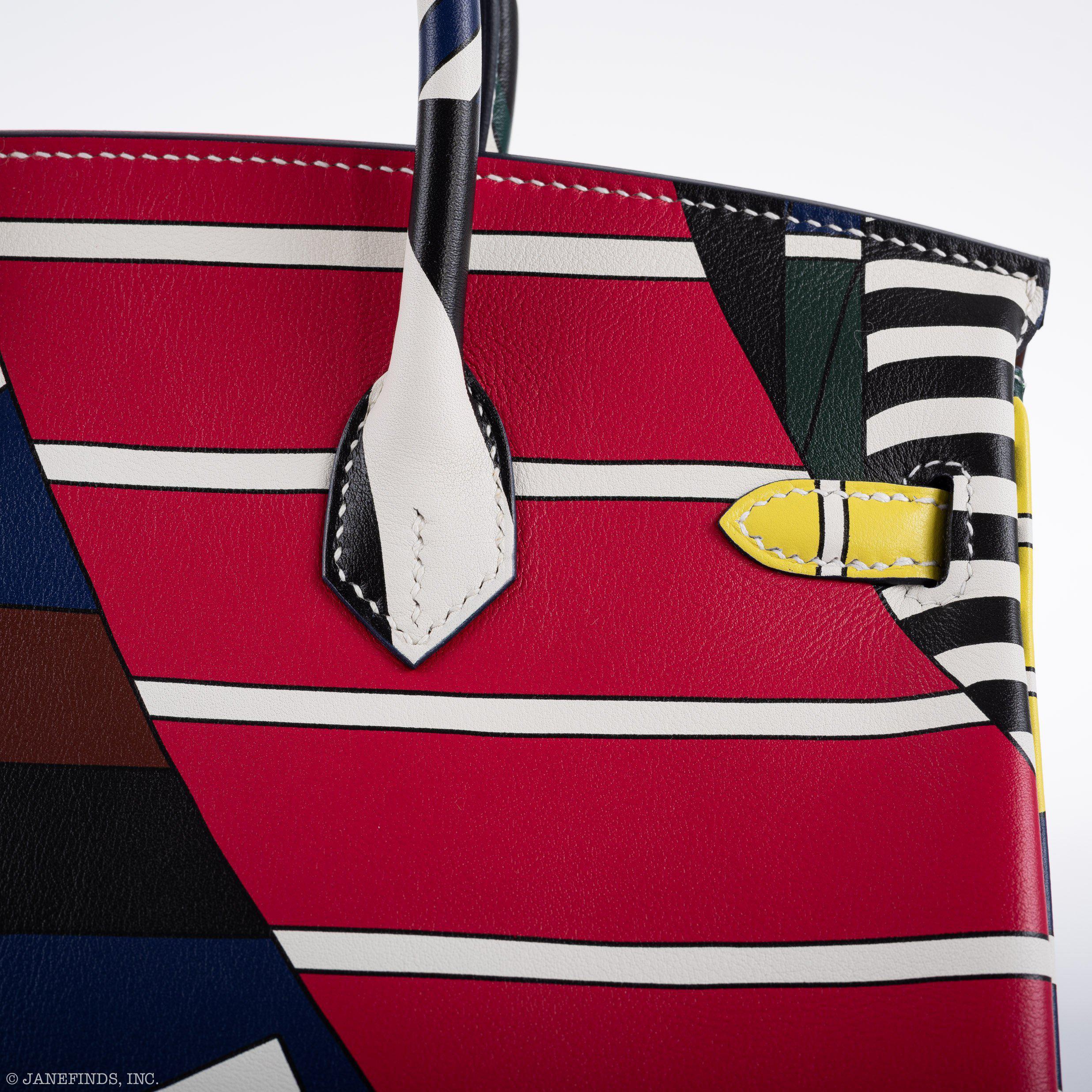 Hermès Birkin 25 One Two Three And Away We Go! - Limited Edition By Nigel Peak Multicolor Swift Palladium Hardware、mySite、garminoutage.com