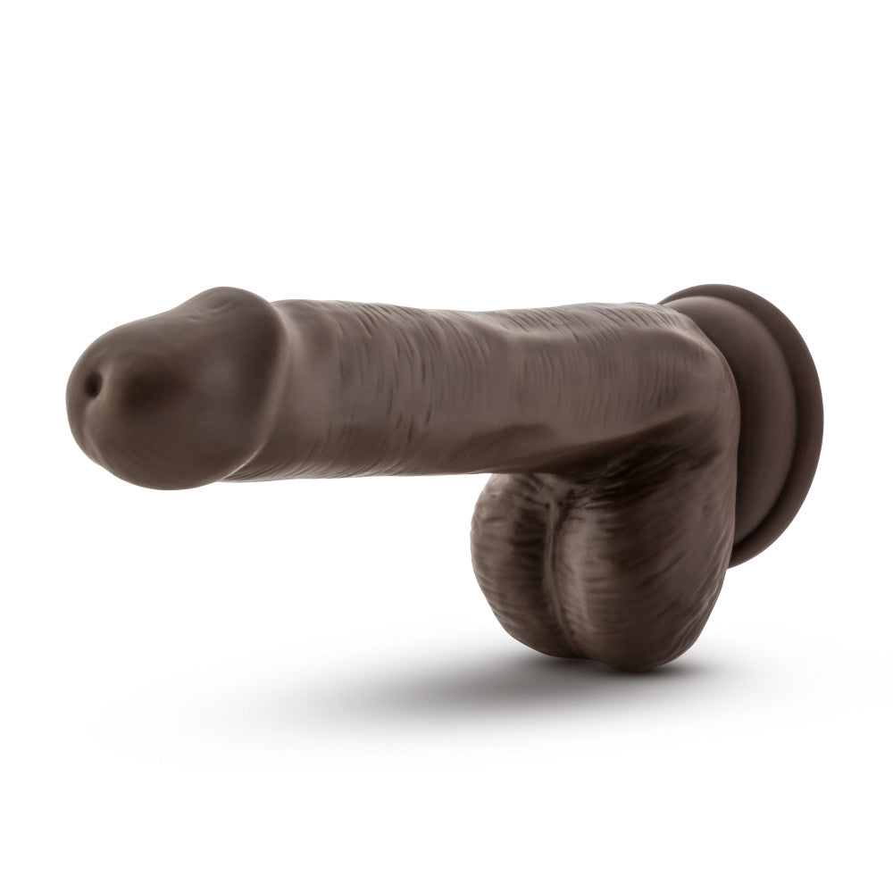 Coverboy™ By Blush® | Top Gun Tommy Realistic Chocolate 6.5-Inch Long Dildo With Balls & Suction Cup Base、mySite、bottomscart