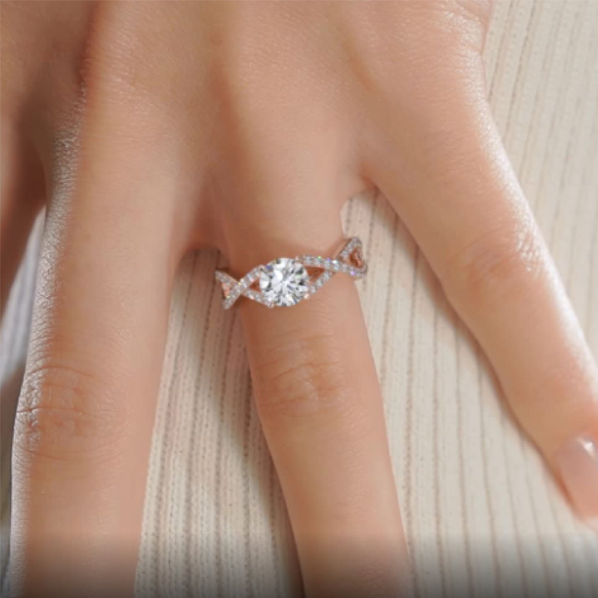 Emery Diamond Engagement Ring -14K Rose Gold、mySite、hinf8tx79