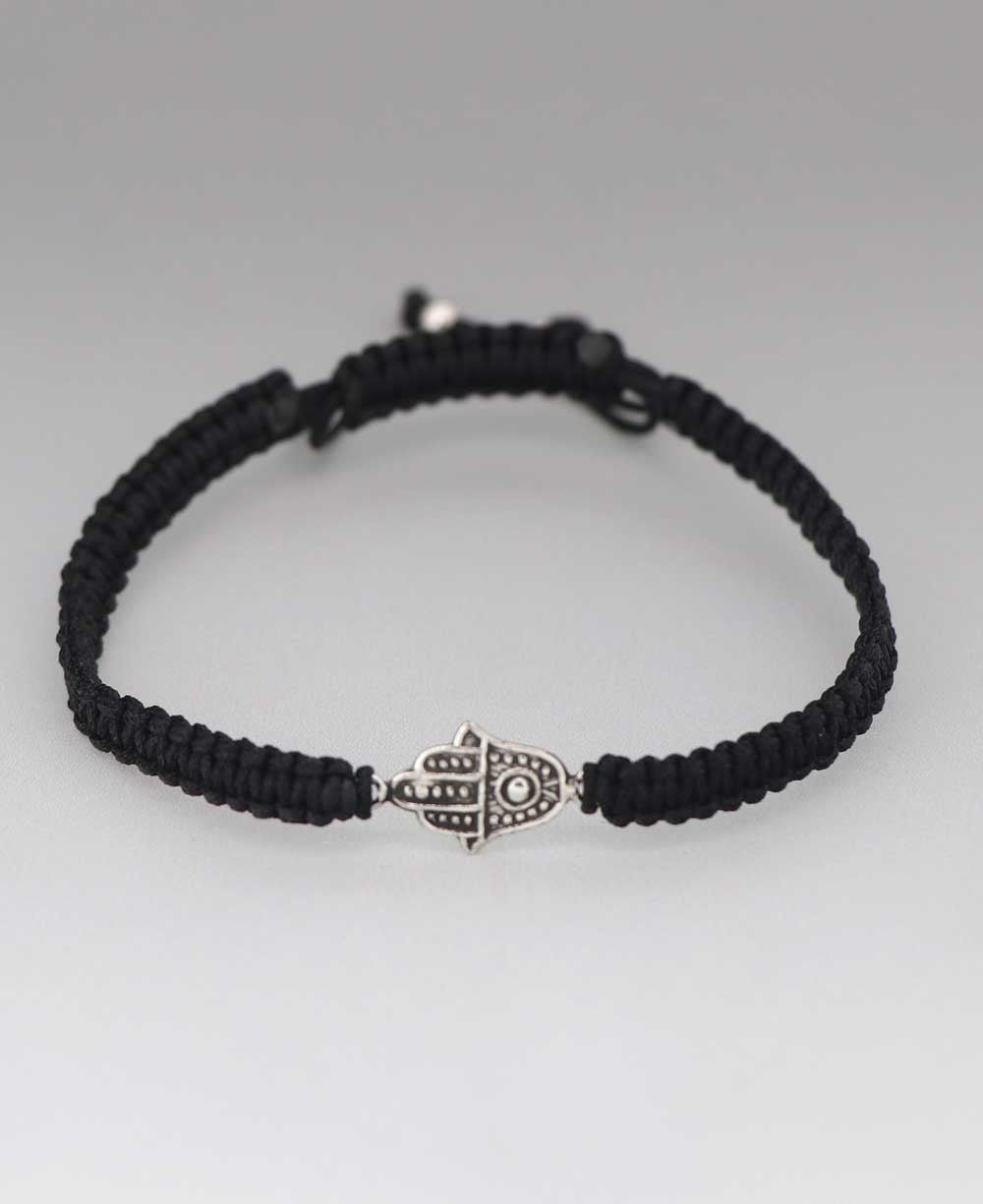 Oxidized Hamsa Sterling Silver Bracelet、mySite、topwebapps