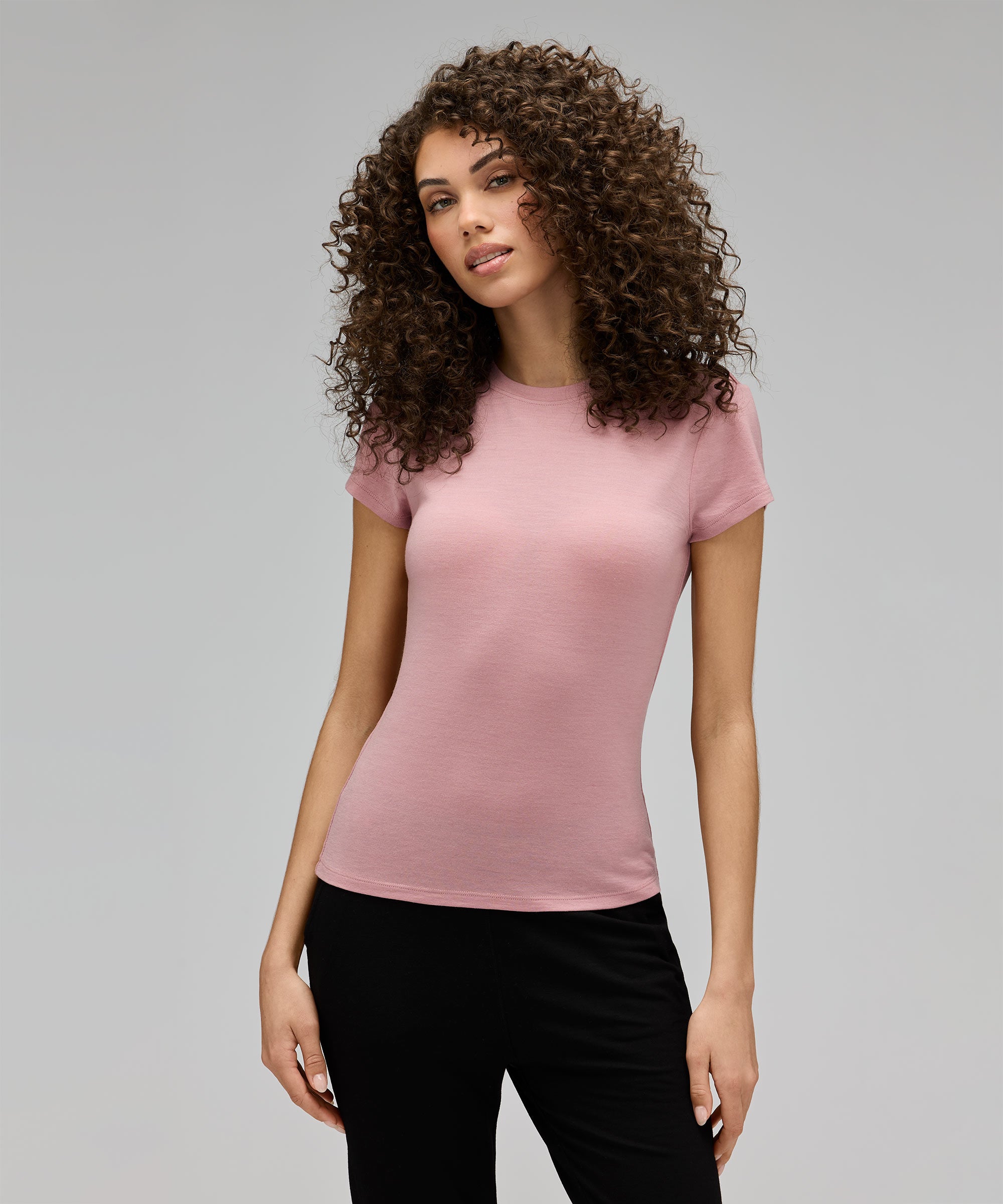 Women's Slim Merino Crew Neck T-Shirt、mySite、noshort