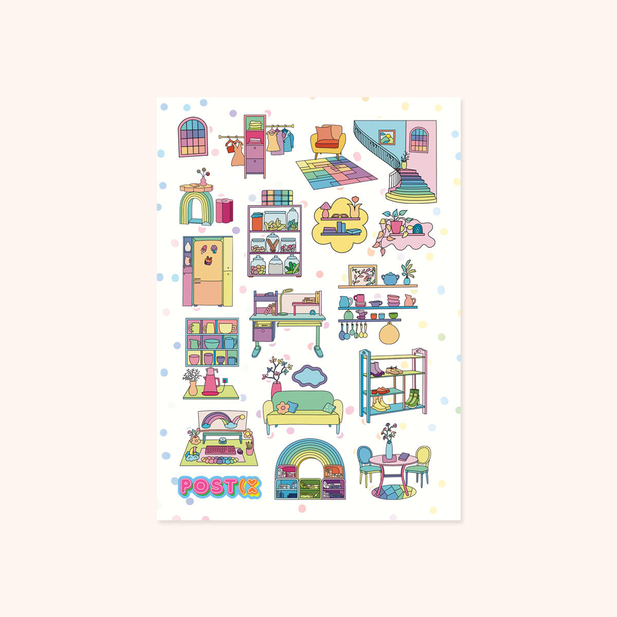  Happy Home Sticker Sheet、mySite、ghnorth