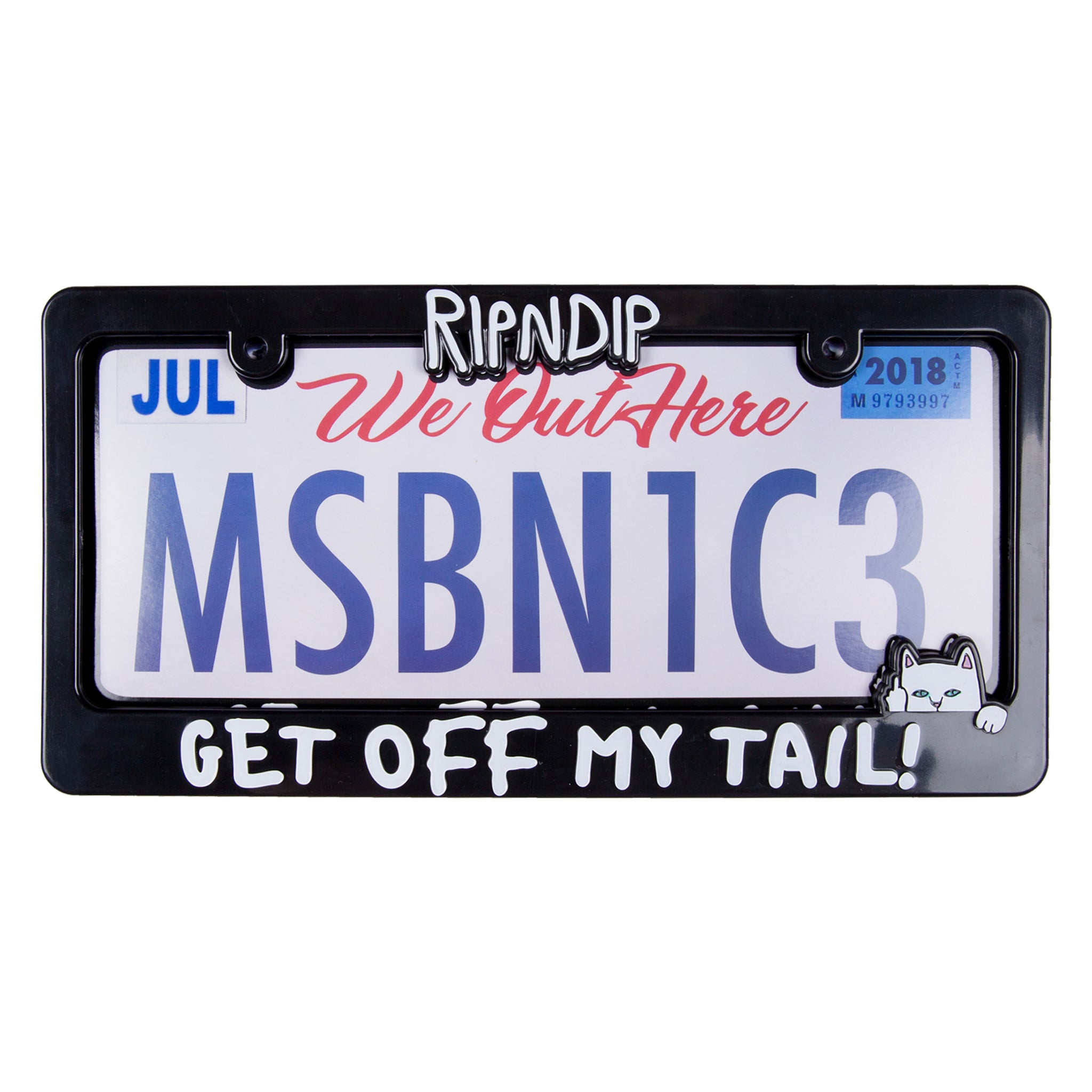  Tailgate License Plate Frame (Black)、mySite、merchandisen