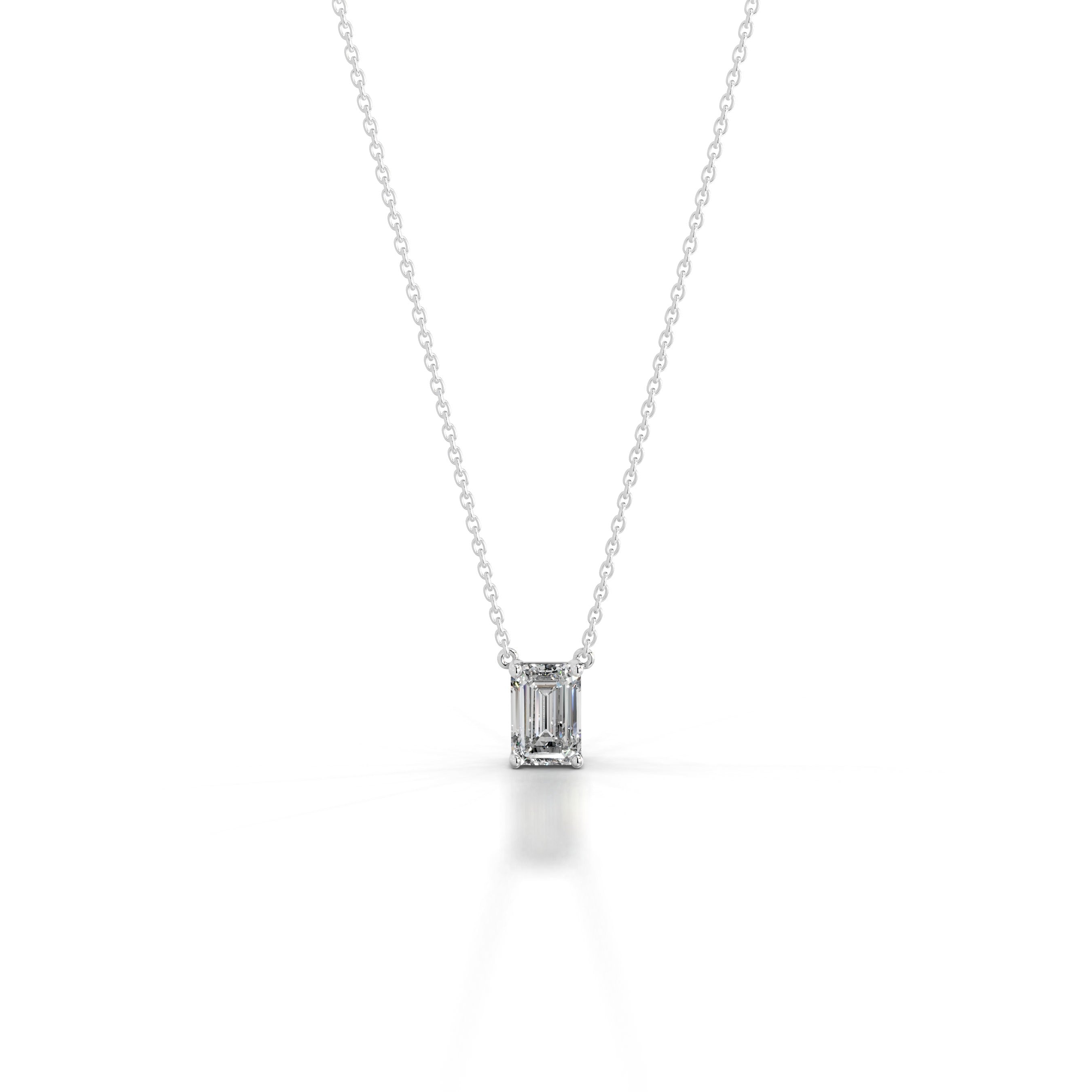Mary Lab Grown Diamond Pendant - 18K White Gold、mySite、hinf8tx79
