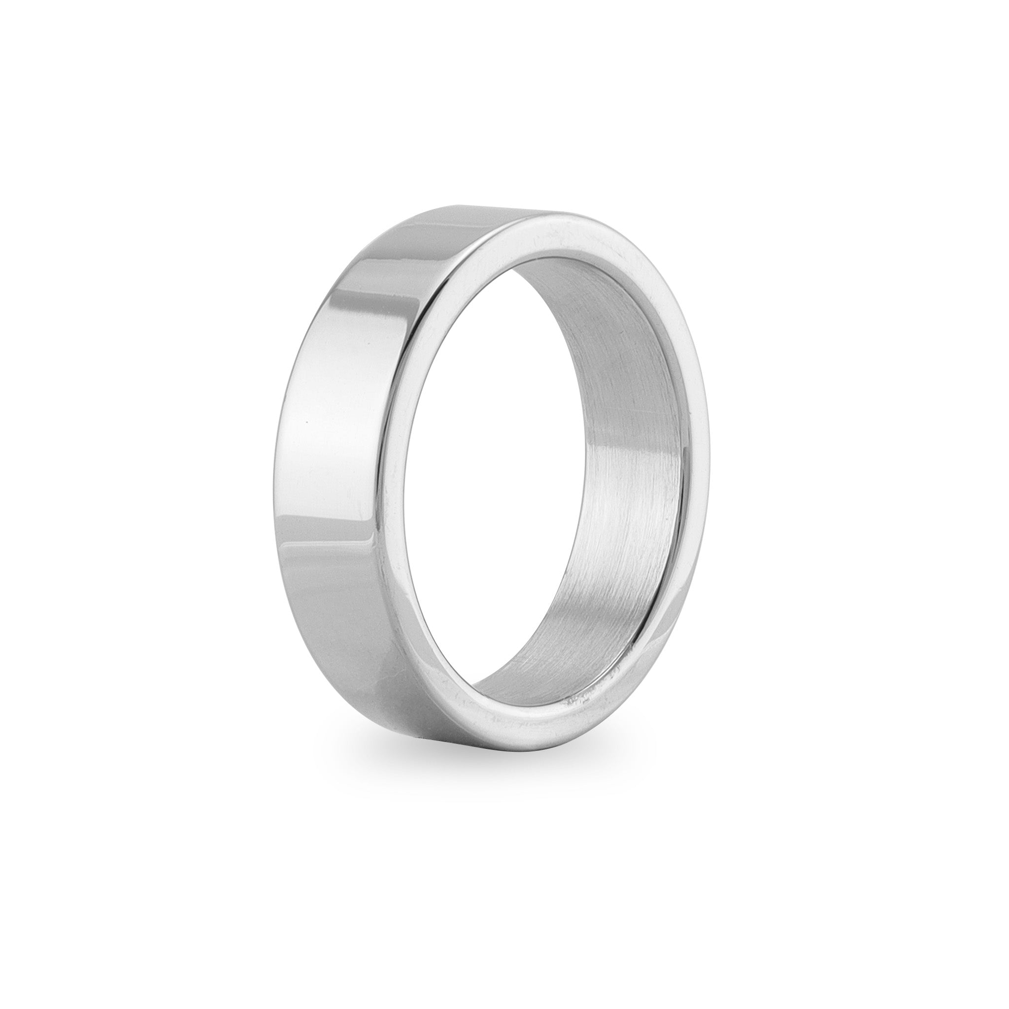 10 Pack - Polished Stainless Steel Blank Flat Ring / PRJ9005、mySite、dreamappss
