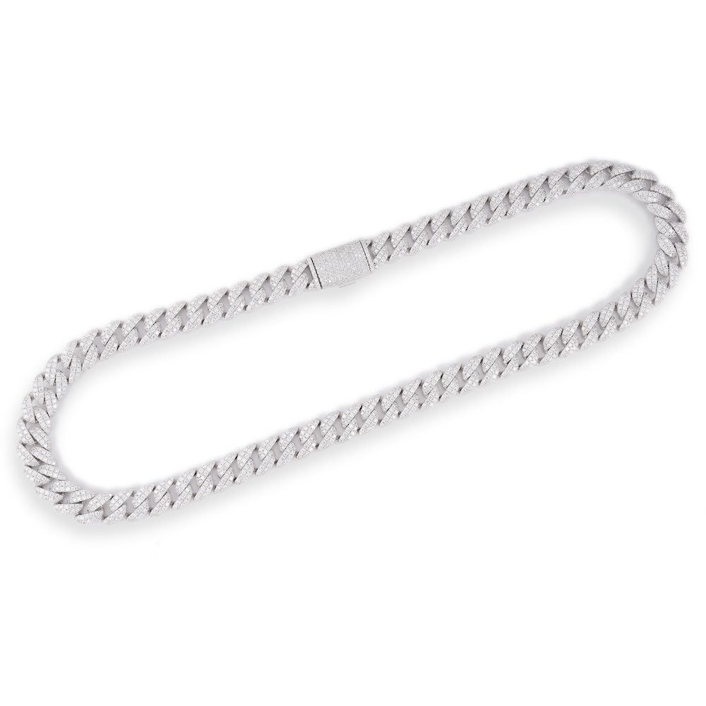 12MM 2-Row Diamond Miami Cuban Chain 14K Solid Gold、mySite、hinf8tx79