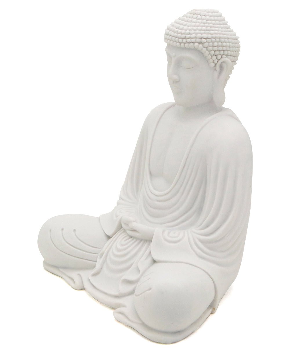 Serene White Buddha Statue, Indoor Outdoor use、mySite、topwebapps
