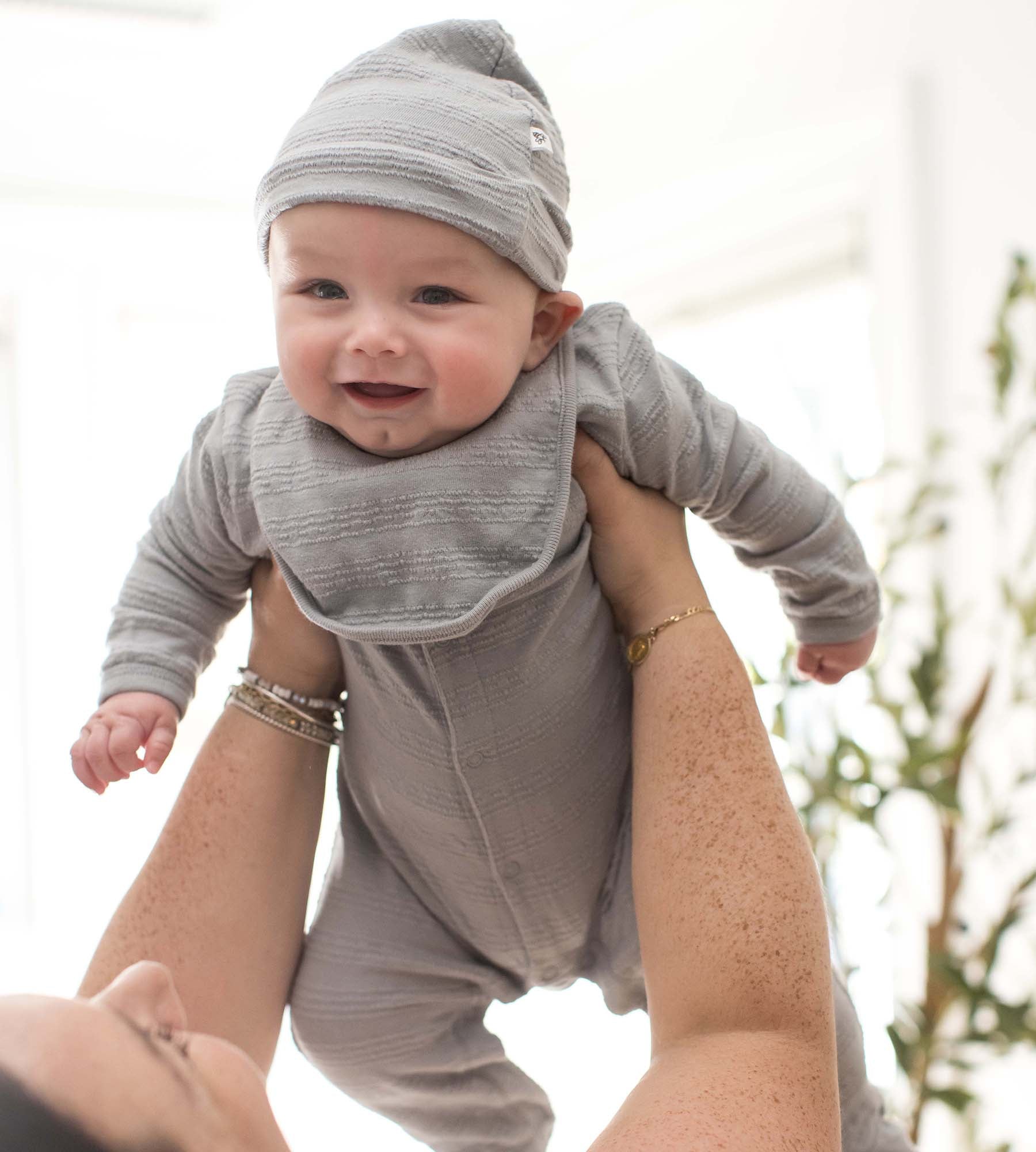  Organic Cotton Jumpsuit, Bib & Hat 3 Piece Set - Quarry、mySite、layawaytickets