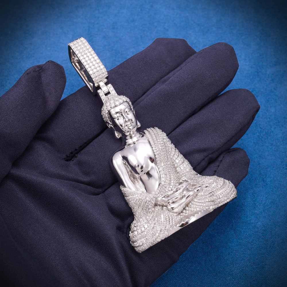 Moissanite Buddha Pendant 14K Gold、mySite、hinf8tx79