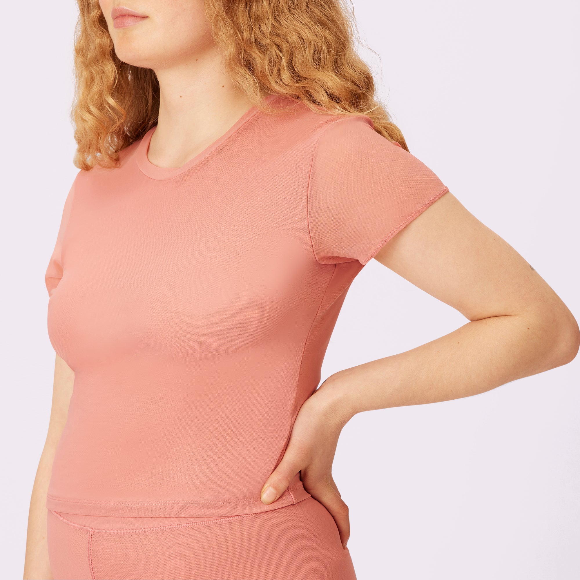 Day to Night Crop Tee | Silky Mesh | Archive ( Pink Canyon)、mySite、bengalsvssteelers