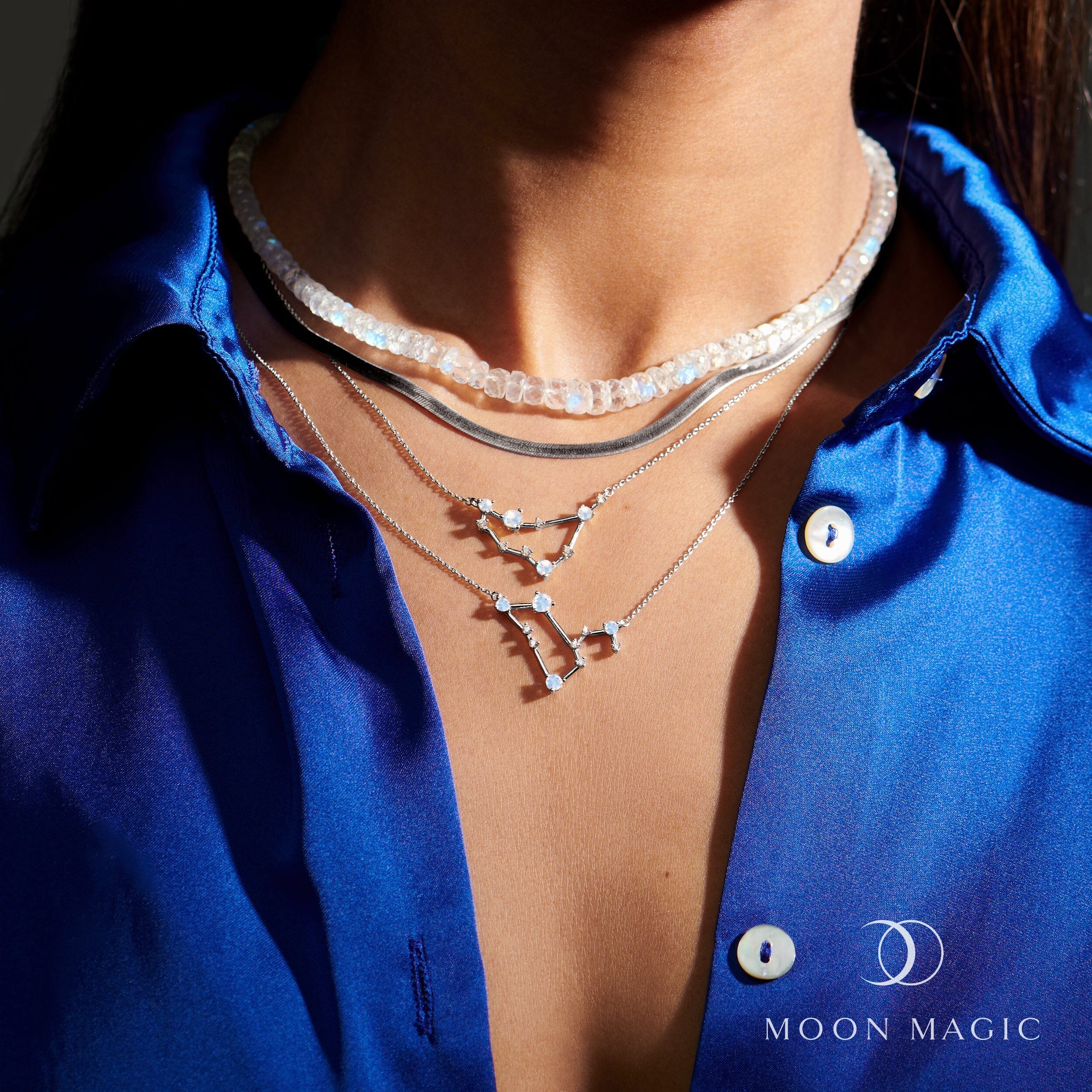 Moonstone Necklace - Zodiac Constellation + Free Gift Bag、mySite、hinf8tx79