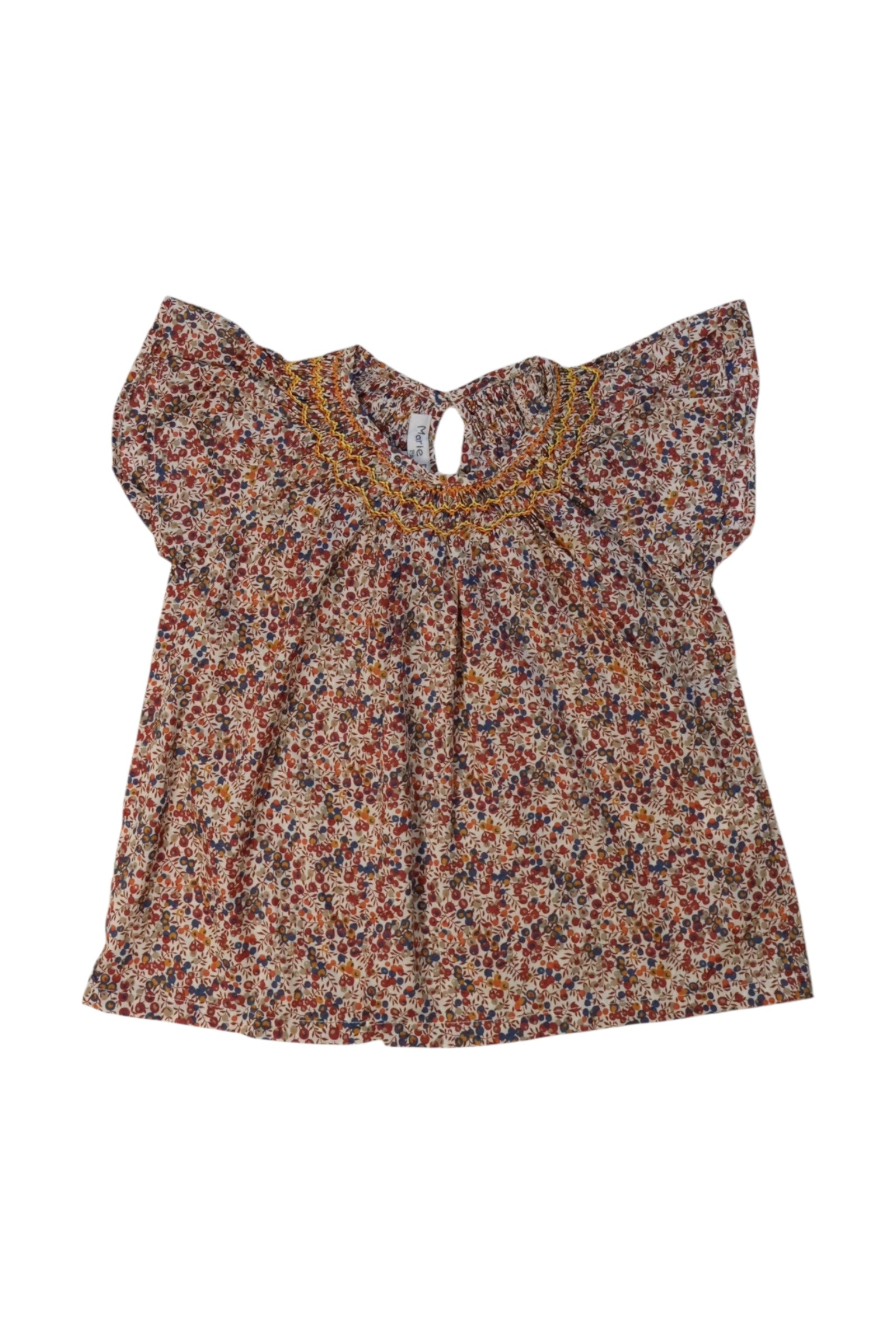 Marie Puce Floral Embroidered Top 4T、mySite、g9winljtr