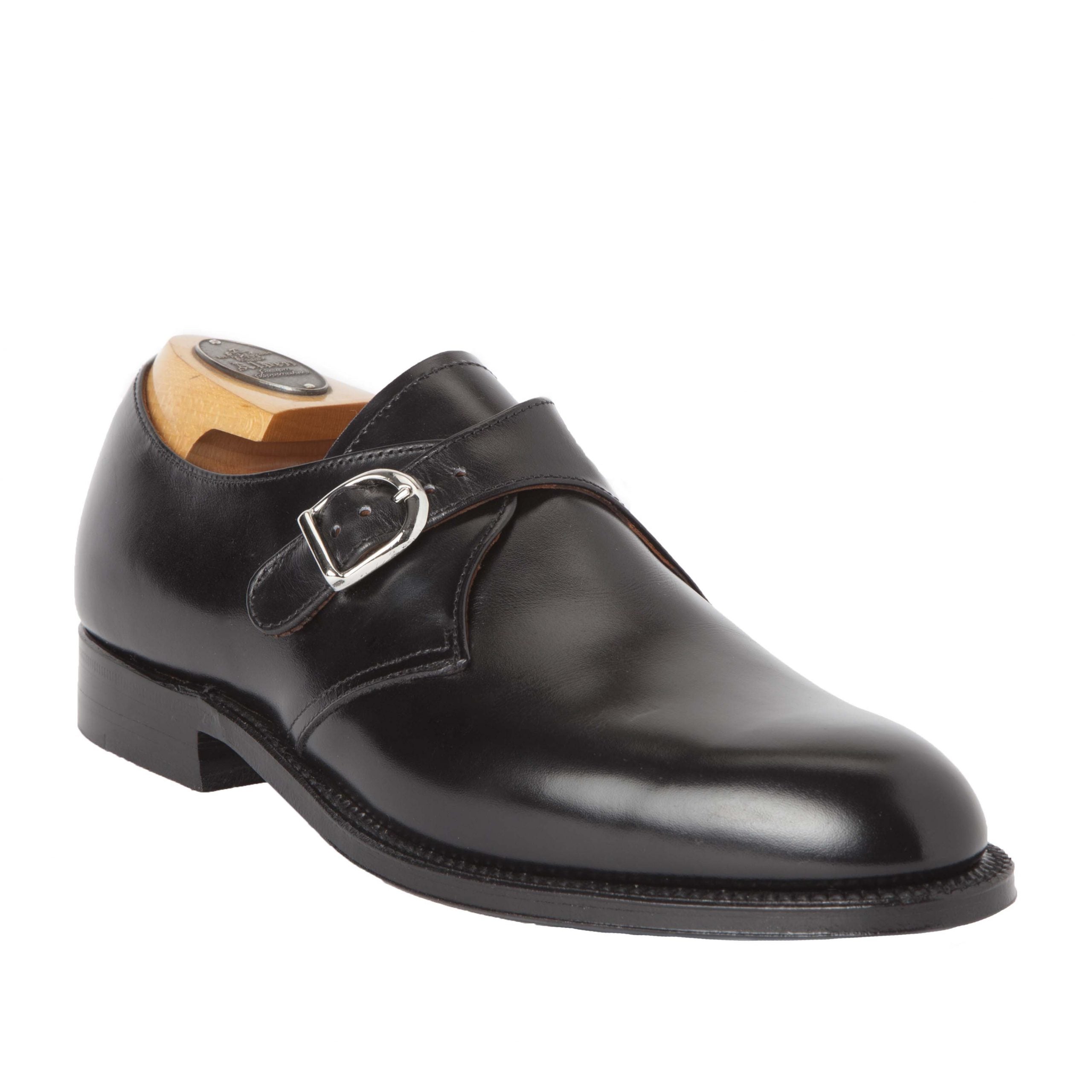  955 - Monk Strap in Black Calfskin、mySite、preschool7hills