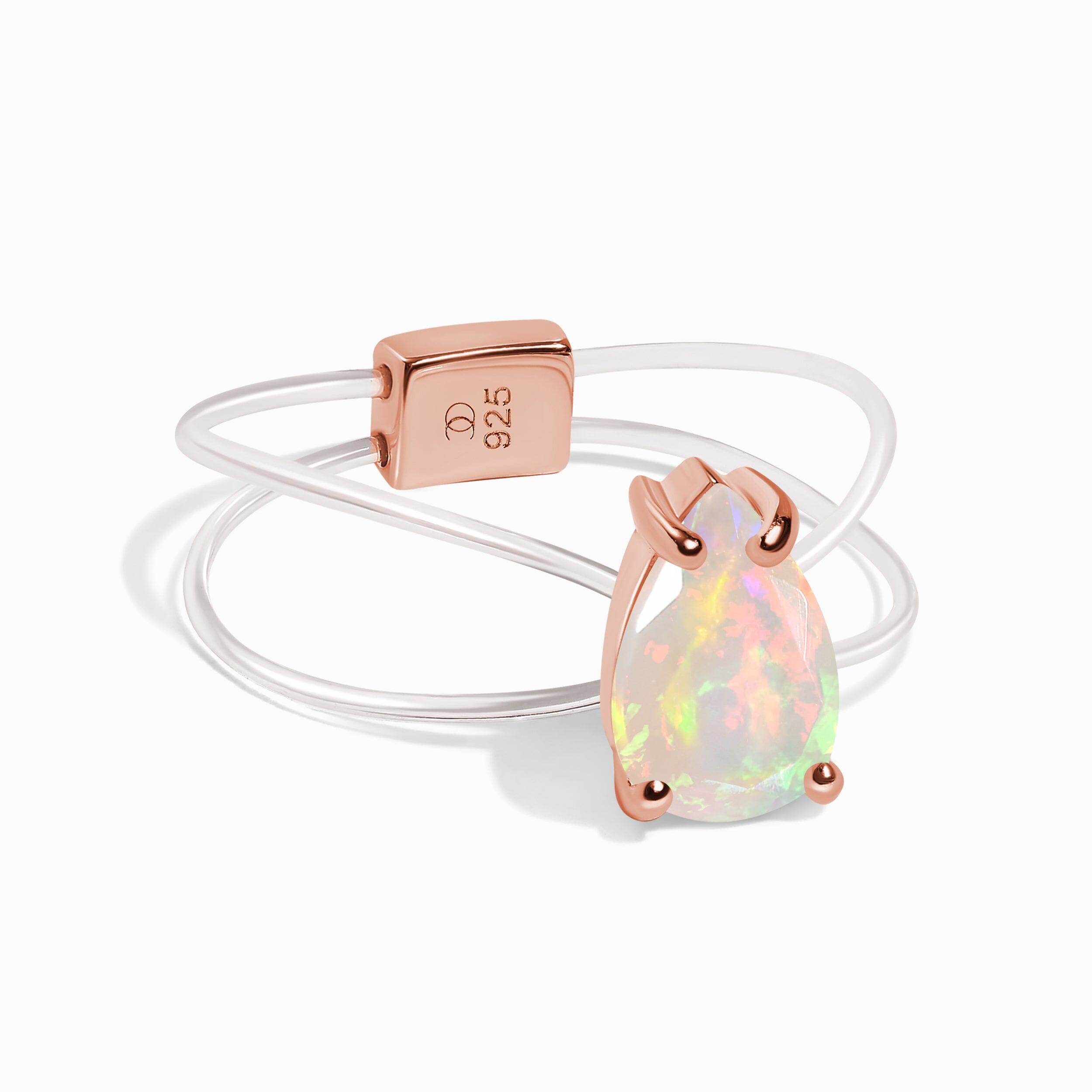 Opal Ring Floating Sway - October Birthstone、mySite、hinf8tx79