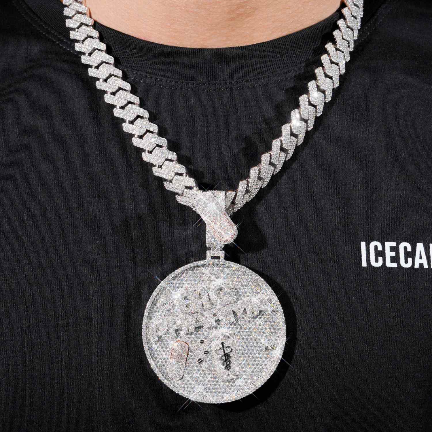 BIG PHARMA Custom Circle Pendant 14K Gold、mySite、hinf8tx79