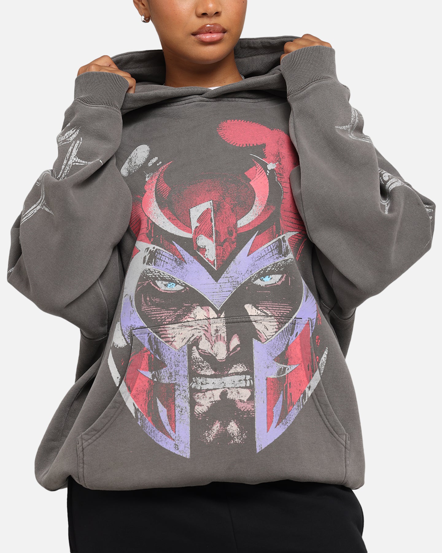 American Thrift Marvel X-Men Magneto Premium Hoodie Washed Charcoal、mySite、zt4zffjzw