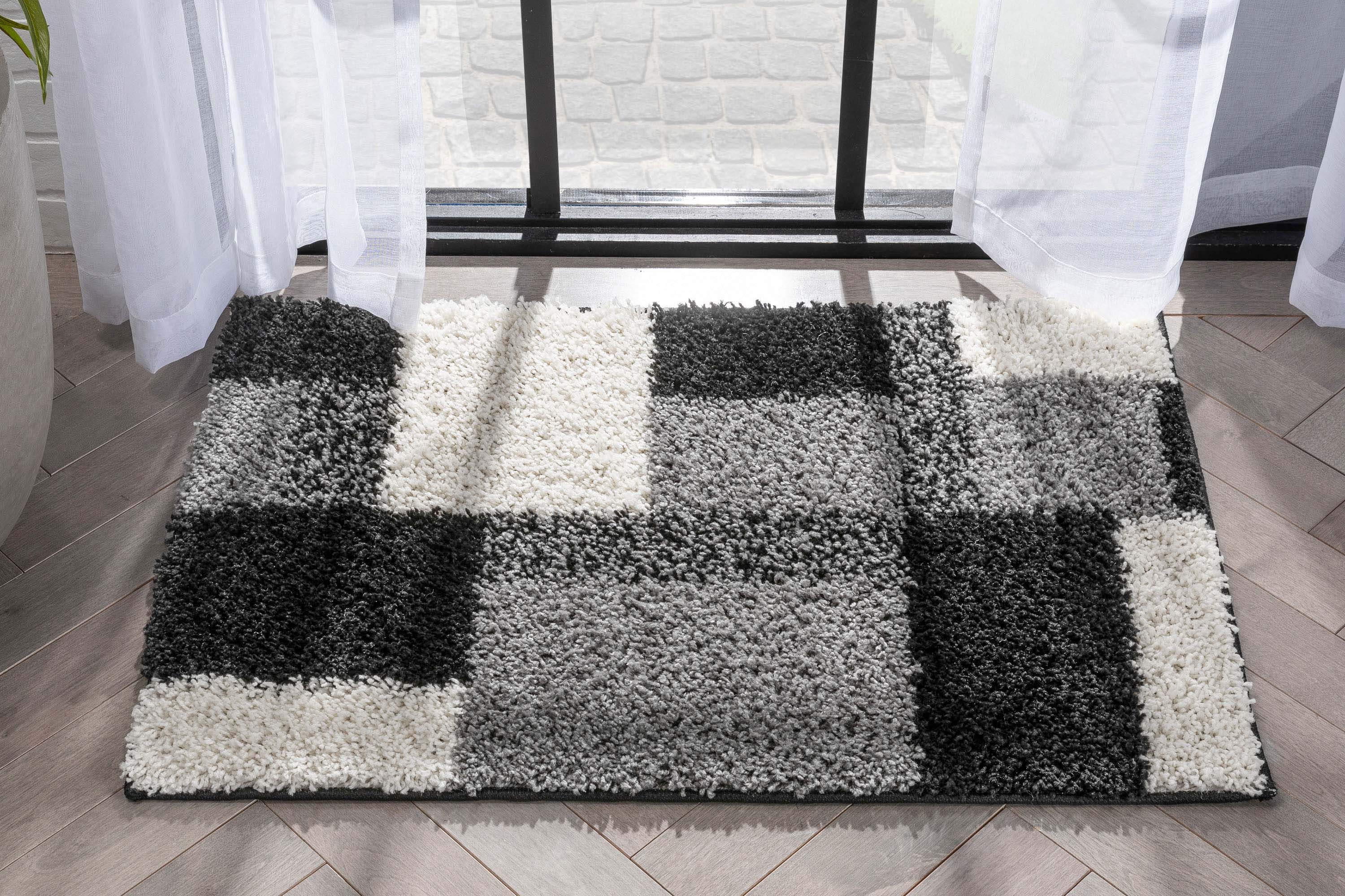 Cubes Black Contemporary Rug、mySite、gigharbornorthrealestate