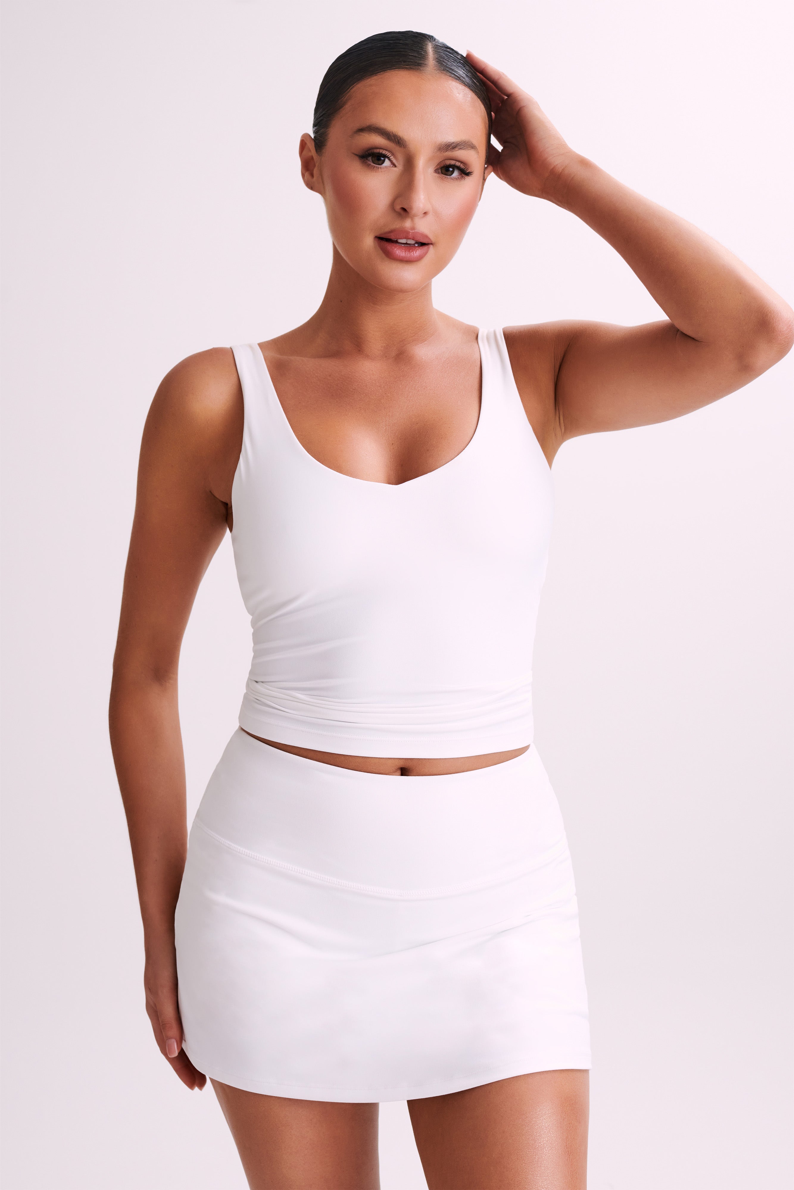 Nadine Yoga Top - White、mySite、solidvoid