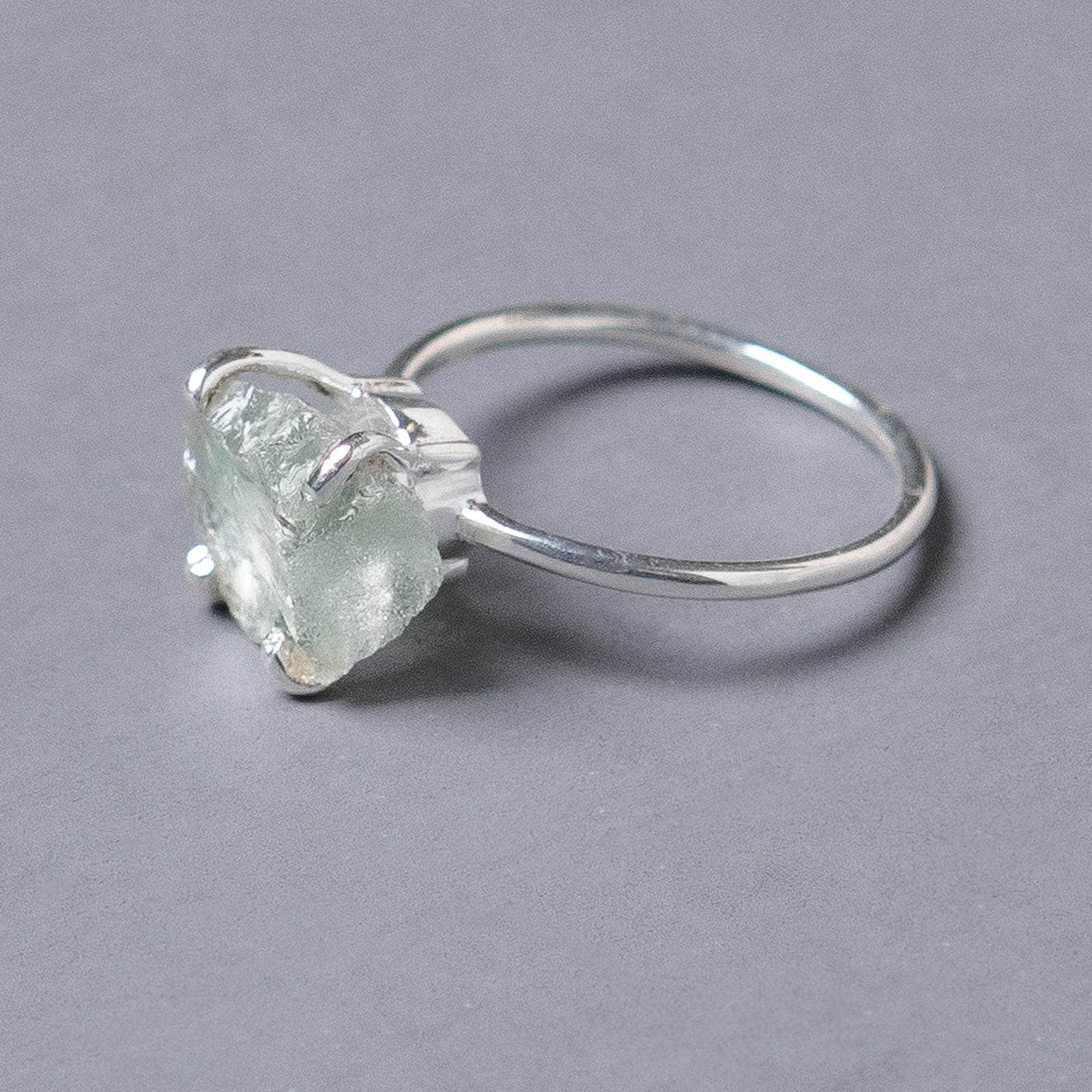 Green Amethyst Raw Freeform Gold or Silver Ring、mySite、hinf8tx79
