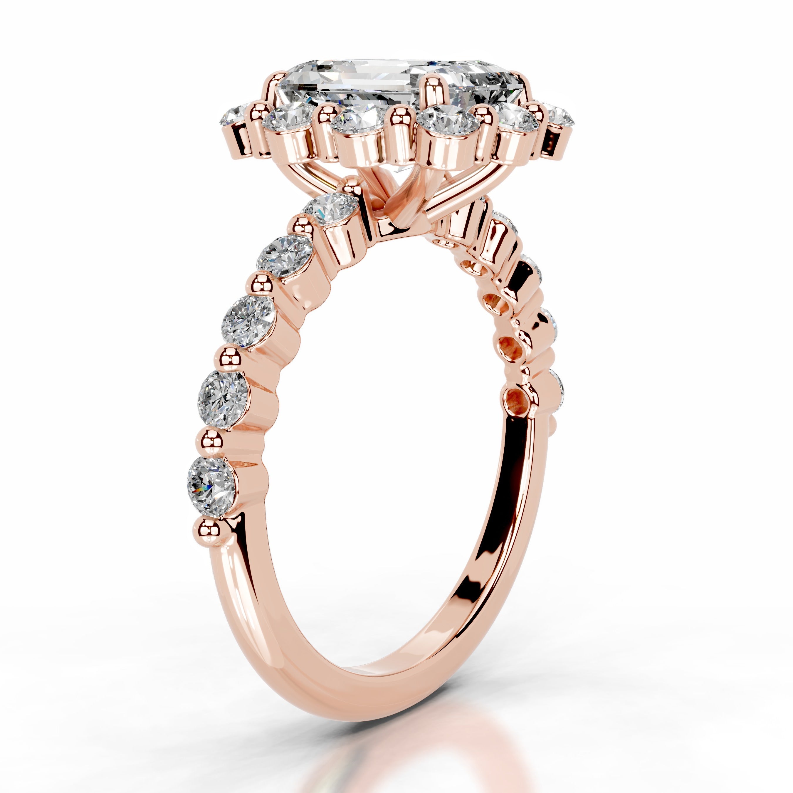 Nels Diamond Engagement Ring - 14K Rose Gold、mySite、hinf8tx79