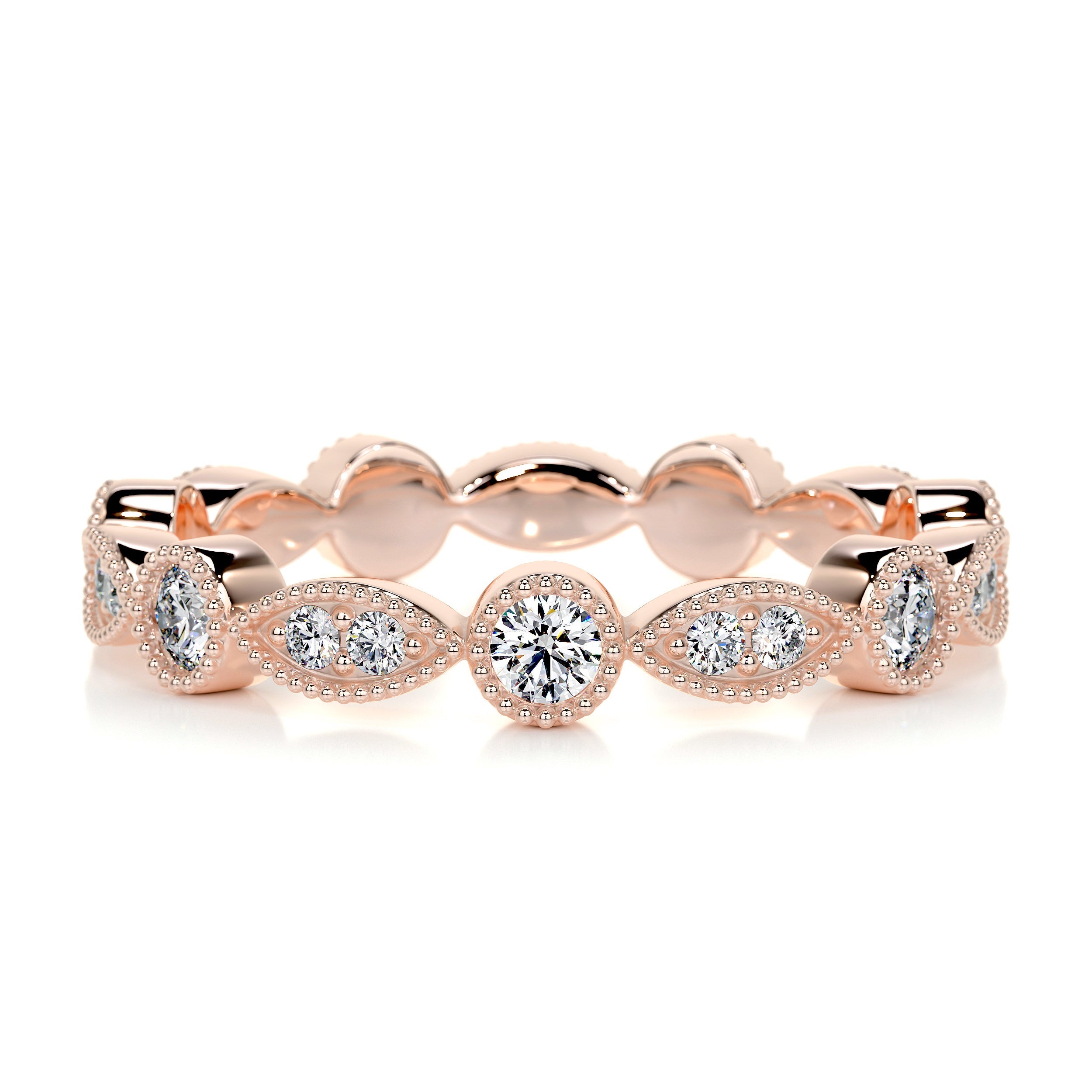 Amelia Eternity Wedding Ring (0.5 Carat) -14K Rose Gold (RTS)、mySite、hinf8tx79