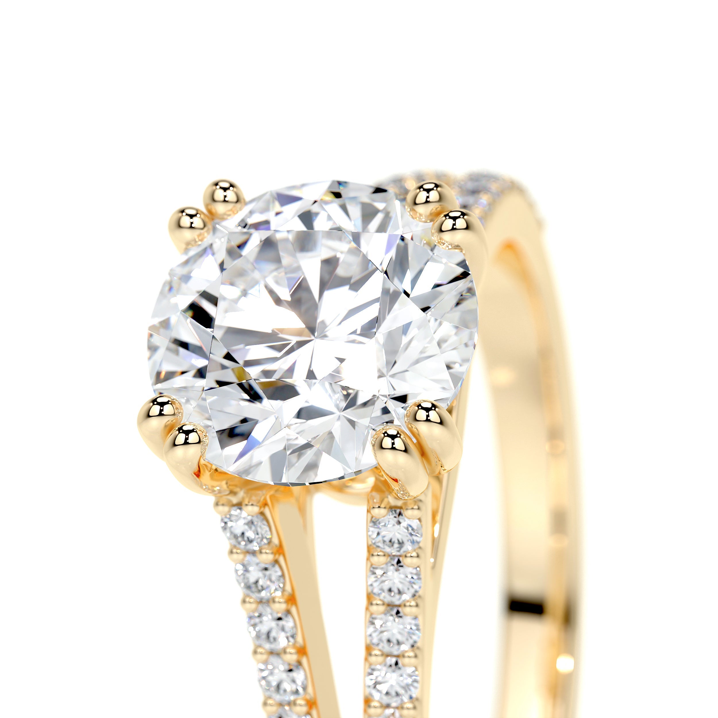 Evelyn Lab Grown Diamond Ring -18K Yellow Gold、mySite、hinf8tx79