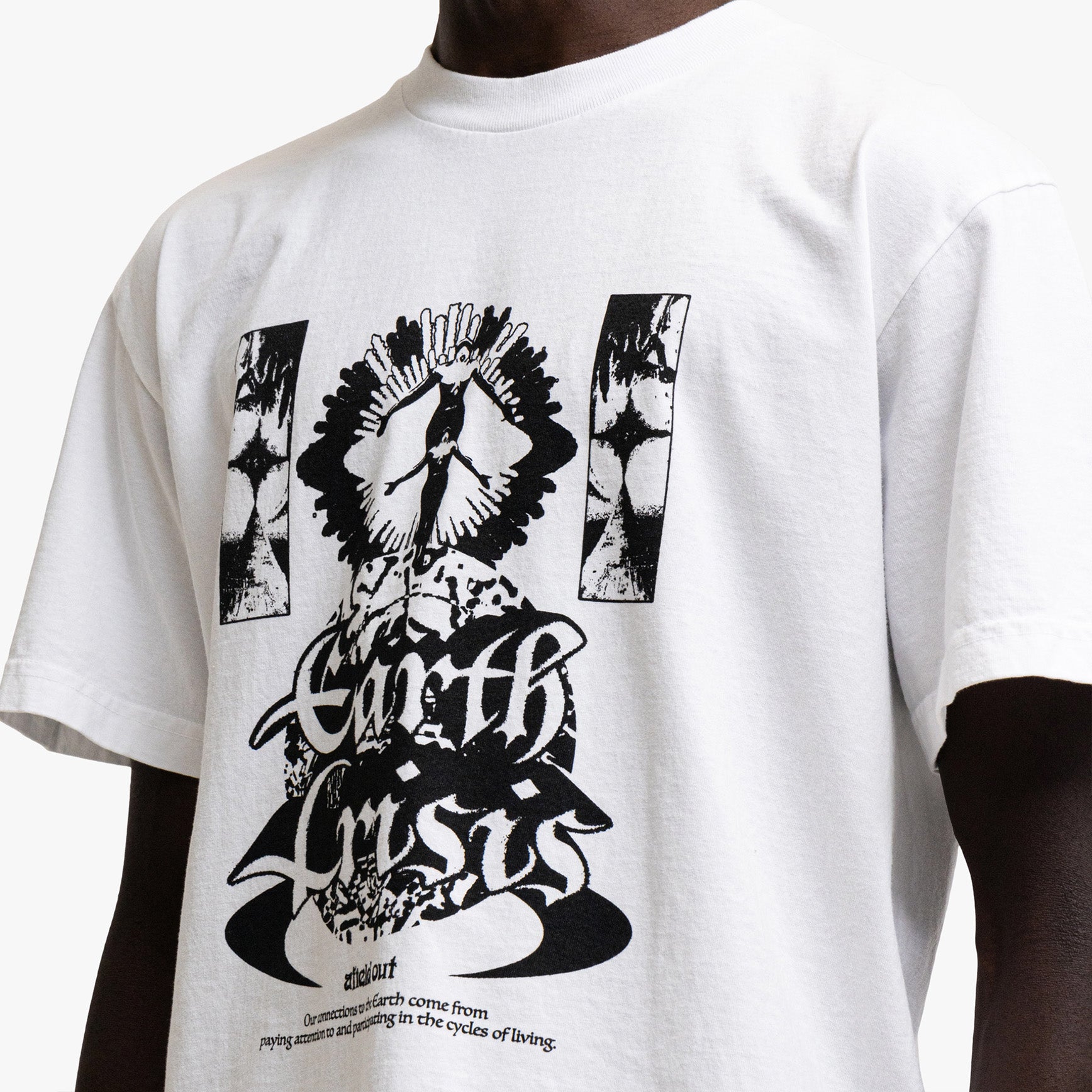  Afield Out Crisis T-shirt White、mySite、merchandisen