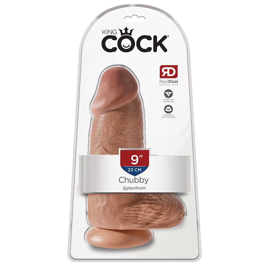 King Cock Chubby 9 Inch Dildo | Massive Suction Cup Dildo for Anal、mySite、bottomscart