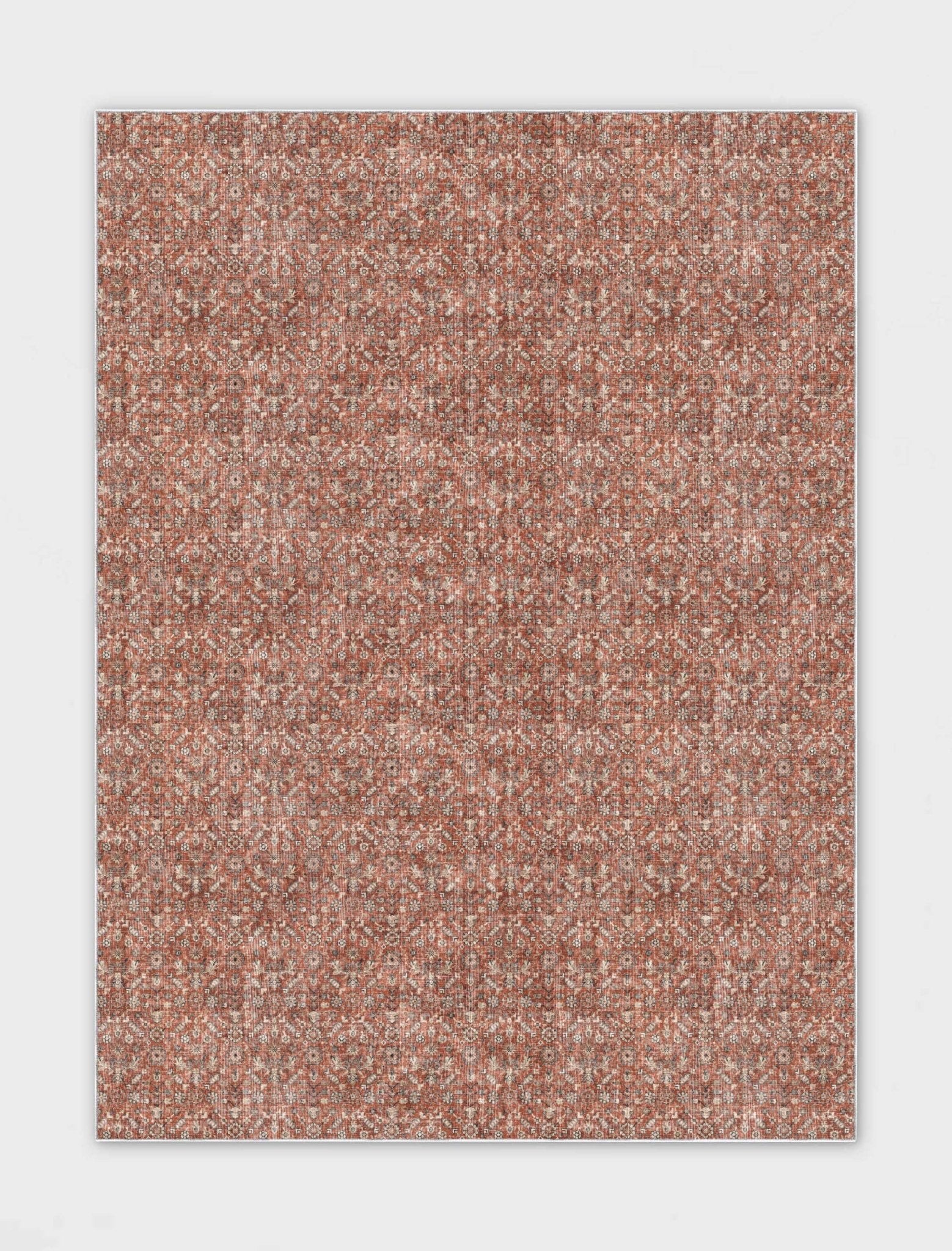 Hilda Vintage Custom Rug - Flat-Pile, Personalized Sizes, Easy Maintenance、mySite、gigharbornorthrealestate