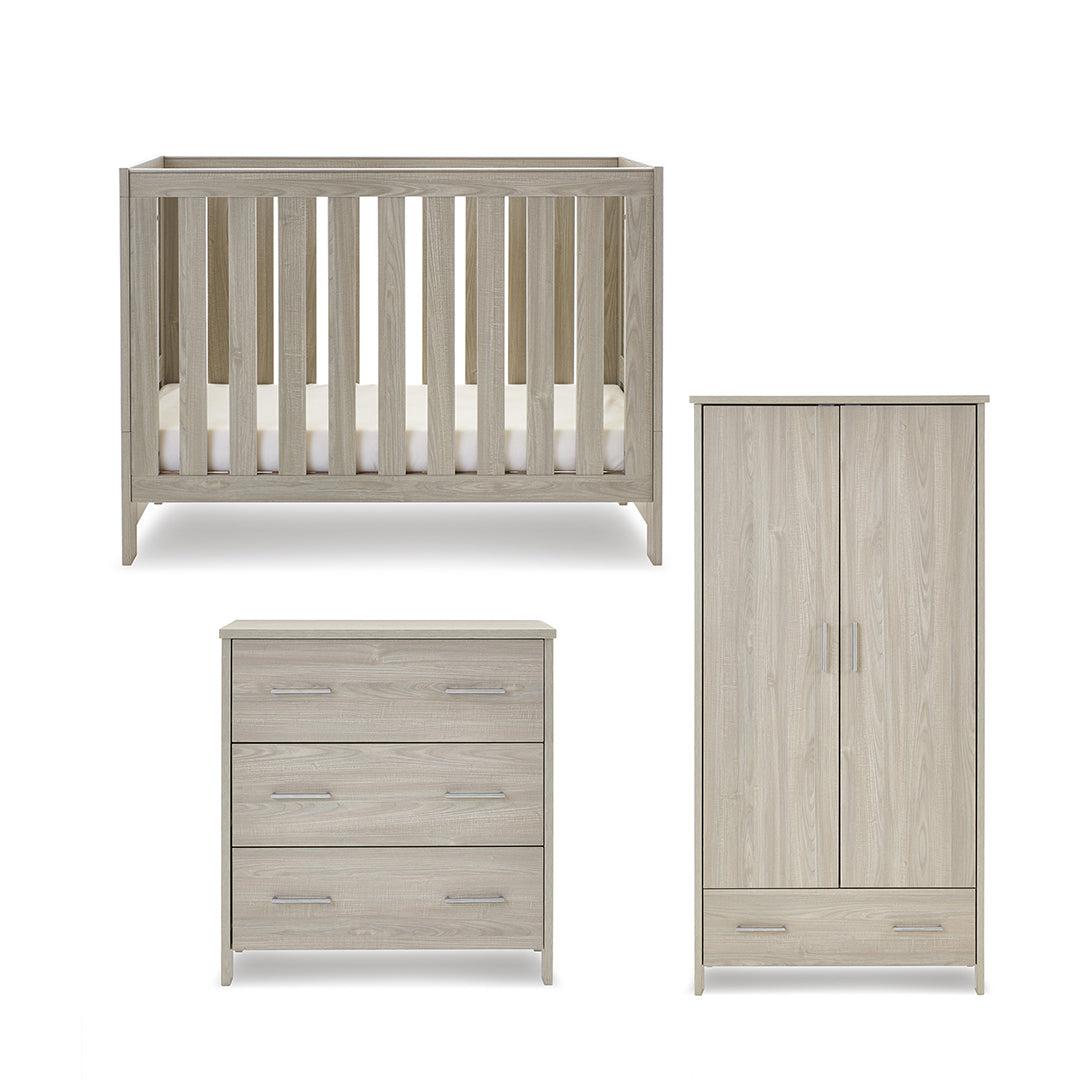  Obaby Nika Mini 3 Piece Room Set - Grey Wash、mySite、merchandisen