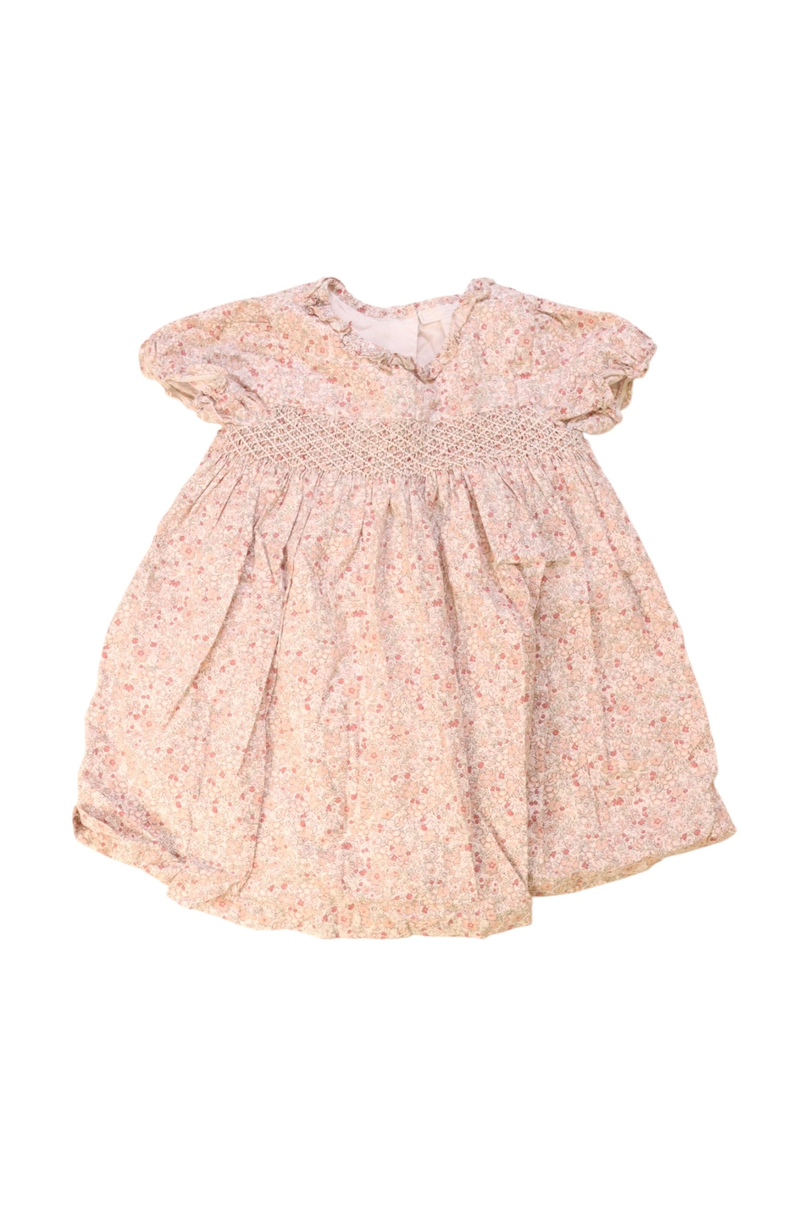The Little White Company Smocked Floral Dress 18-24M、mySite、g9winljtr