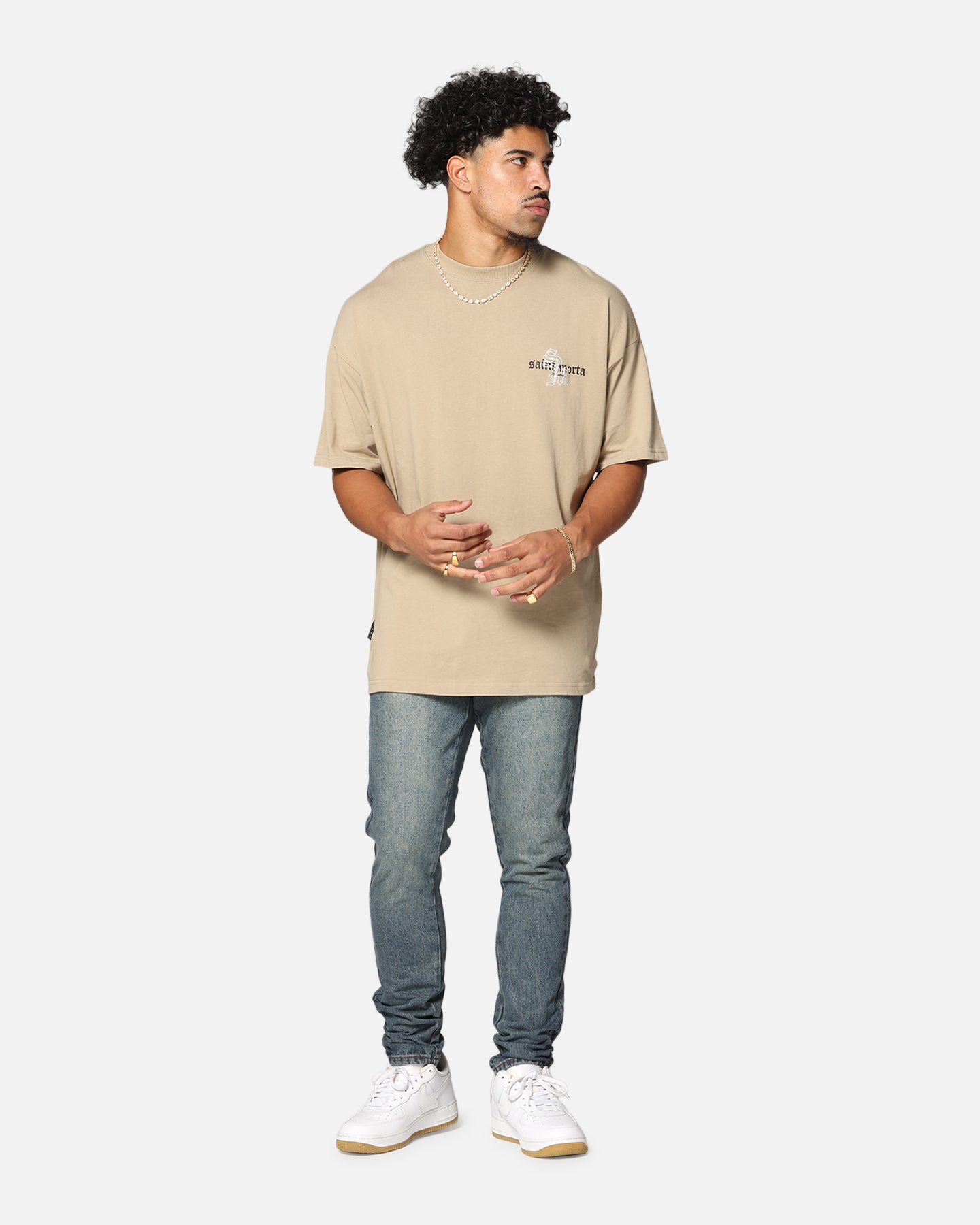 Saint Morta Heritage Boxy T-Shirt Stone、mySite、zt4zffjzw