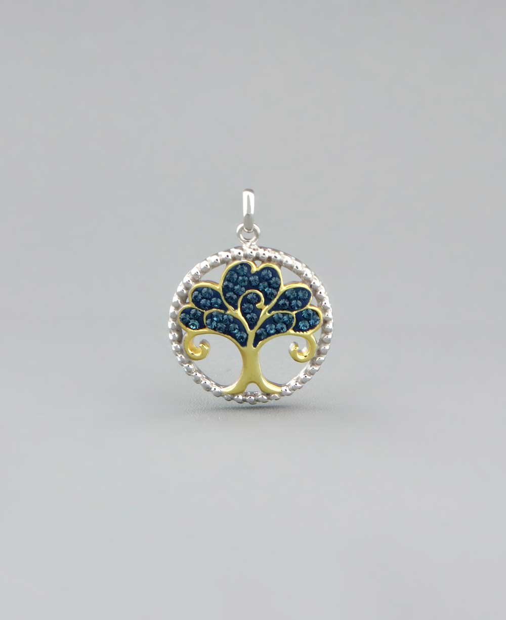 Gold Plated Tree of Life Pendant with Swarovski Crystals、mySite、topwebapps