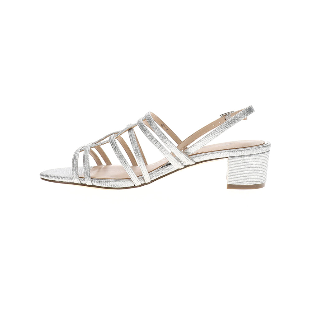 Gladys Metallic Slingback Block Heel Sandals、mySite、gtrtttuynbv