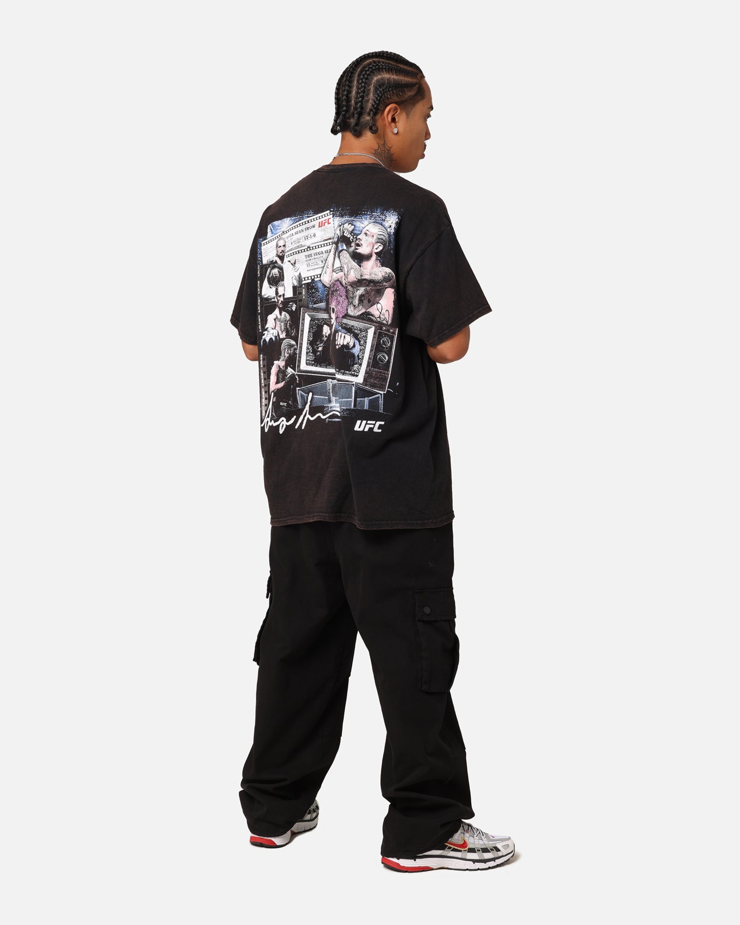 UFC By Goat Crew Suga Show Vintage T-Shirt Black Wash、mySite、zt4zffjzw