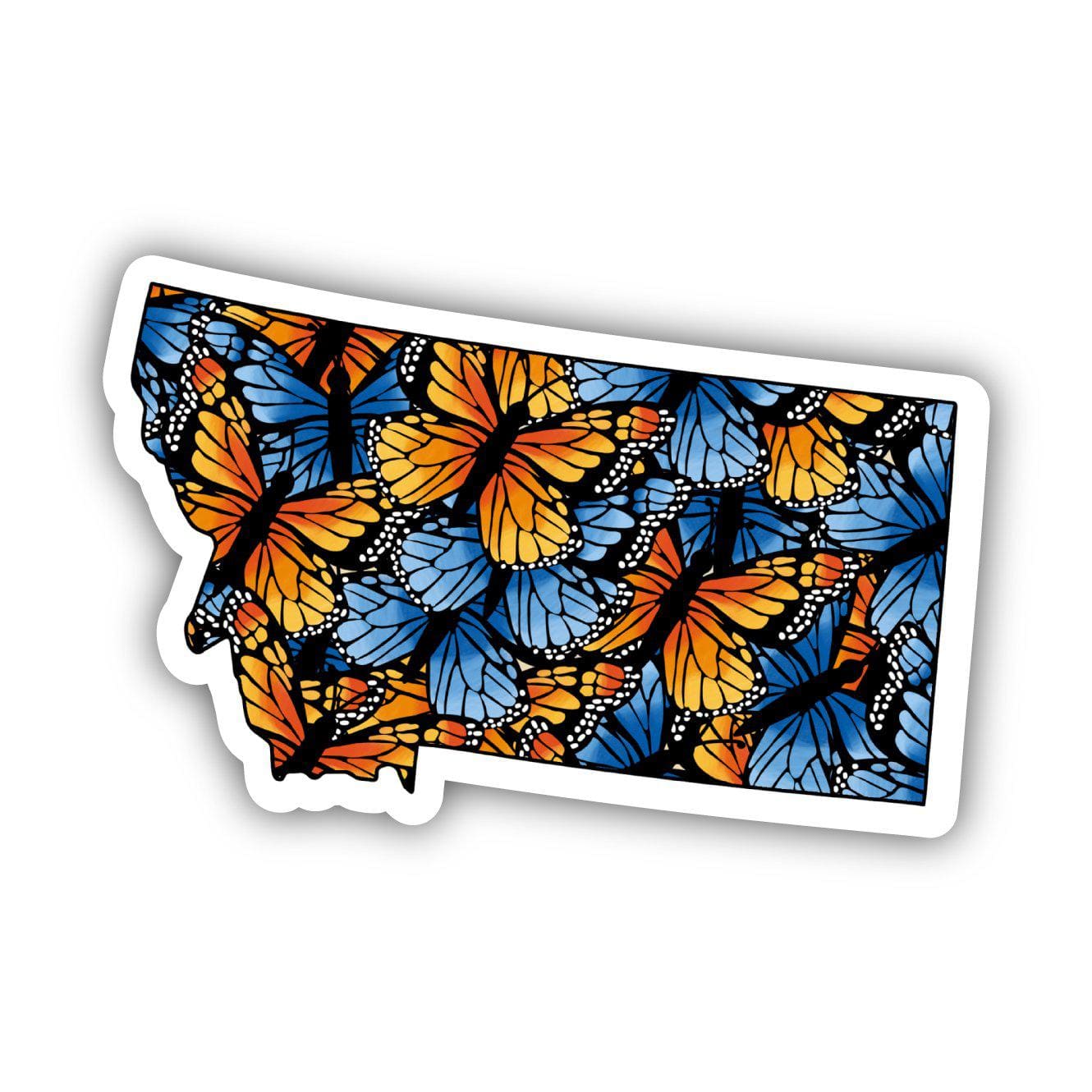  Montana Butterfly Pattern Sticker、mySite、elrpsem3k