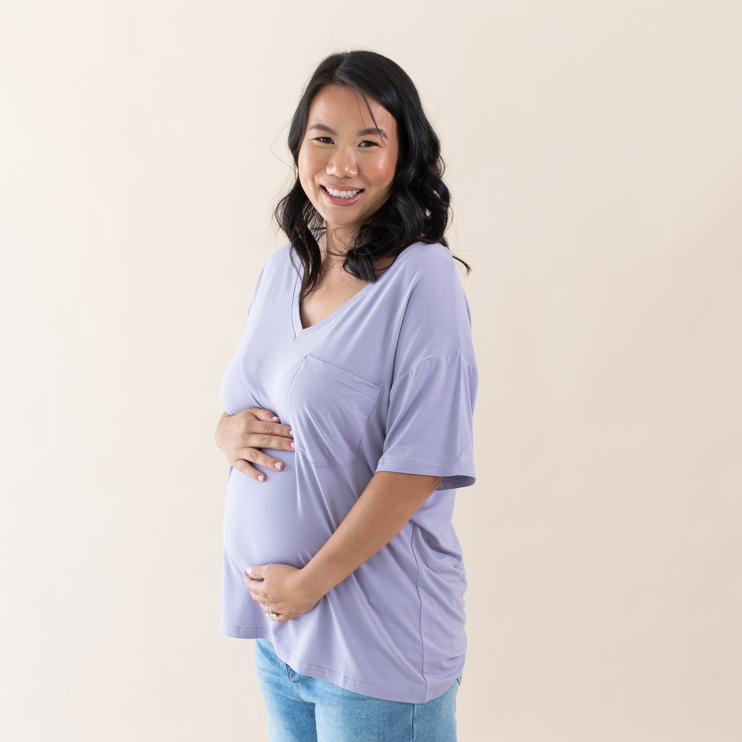  Women’s Relaxed Fit V-Neck in Taro、mySite、layawaytickets