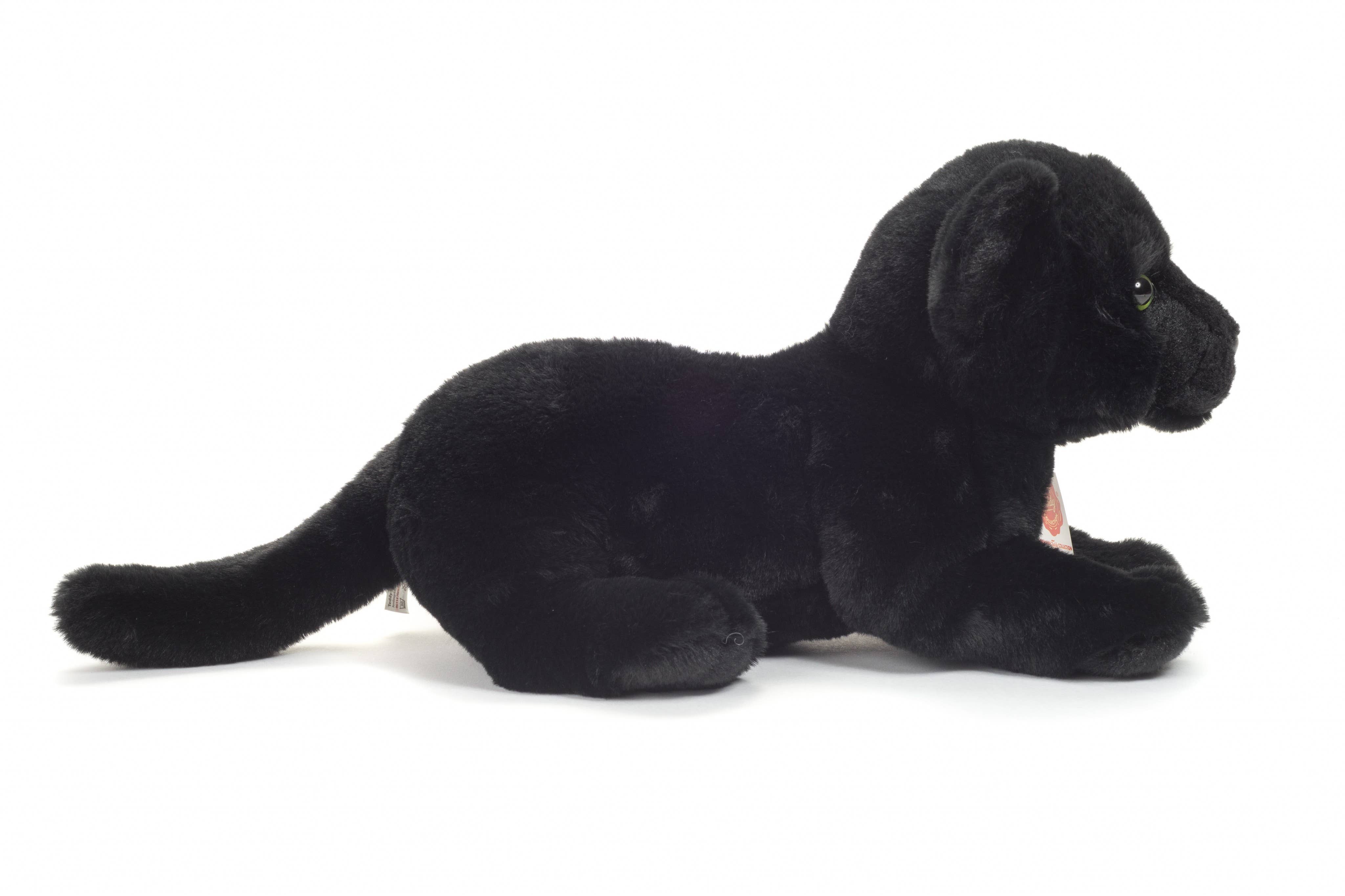 Plush Black Baby Panther Lying Down by Teddy Hermann、mySite、g9winljtr