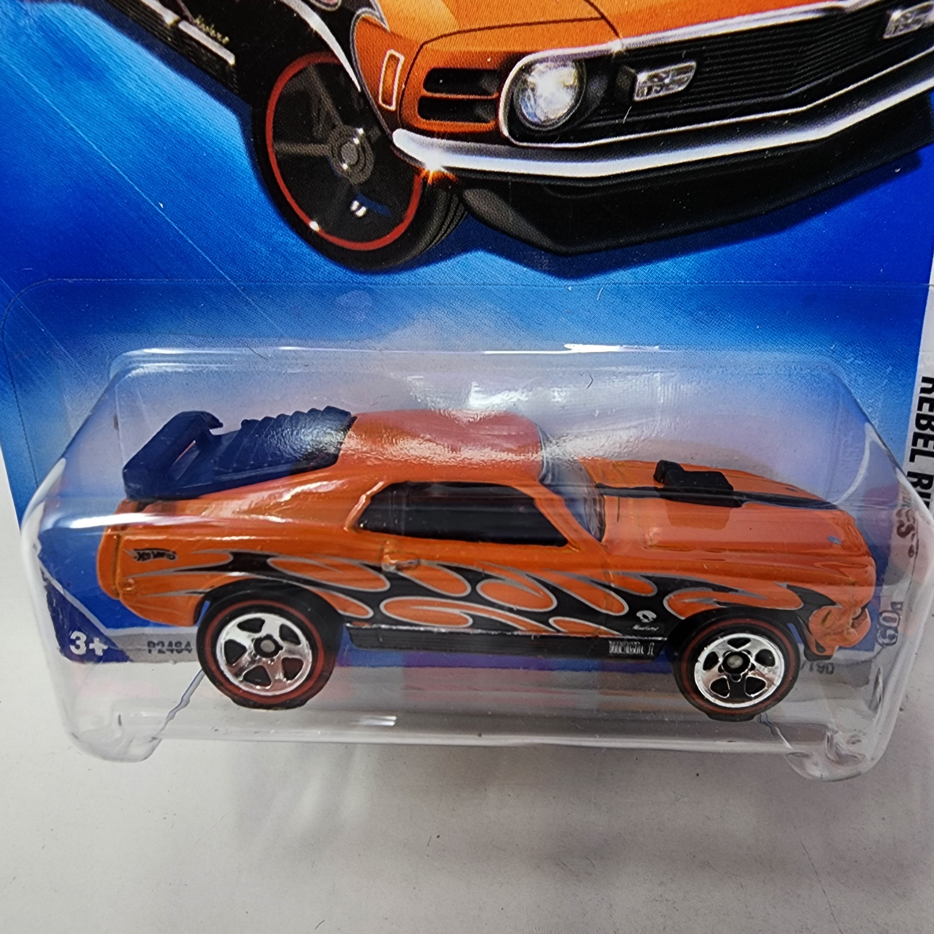 Mustang Mach 1 * Orange w/ Redline Tires * Hot Wheels 2009、mySite、hgirdovlk