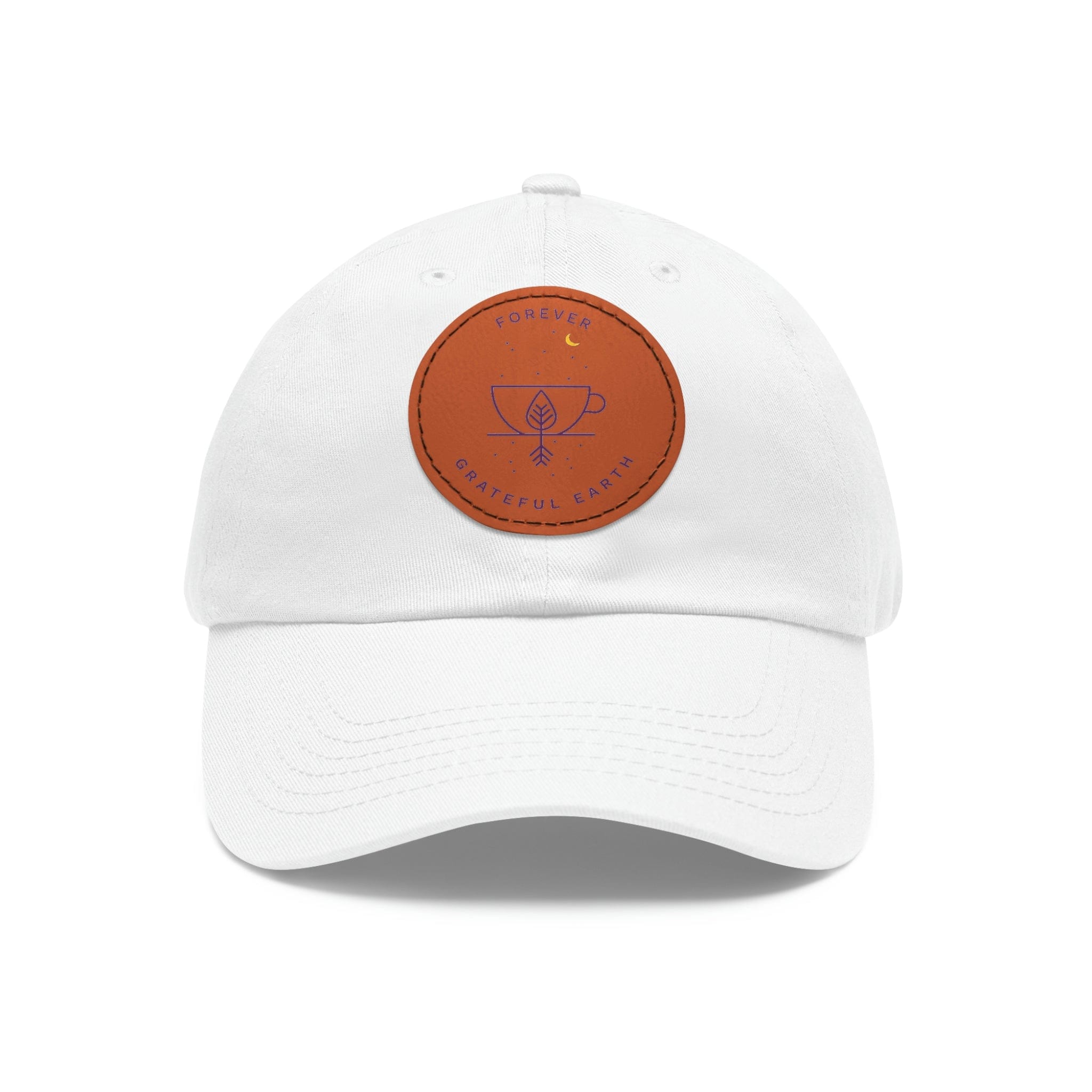 Dad Hat with Leather Patch (Round)、mySite、gigharbornorthrealestate